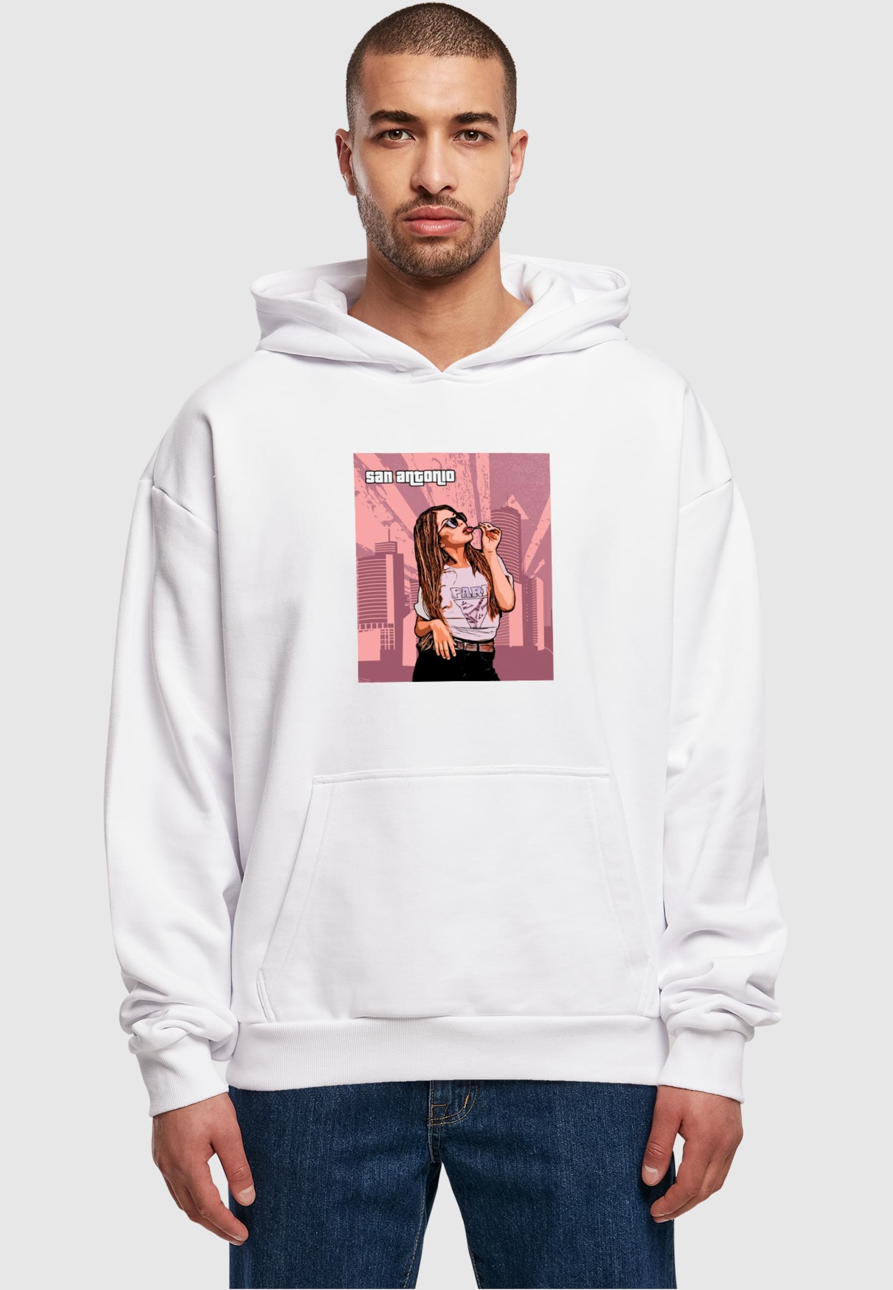 Merchcode Kapuzensweatshirt »Merchcode Herren Grand - San Antonio Ultra Heavy Hoody«, (1 tlg.)