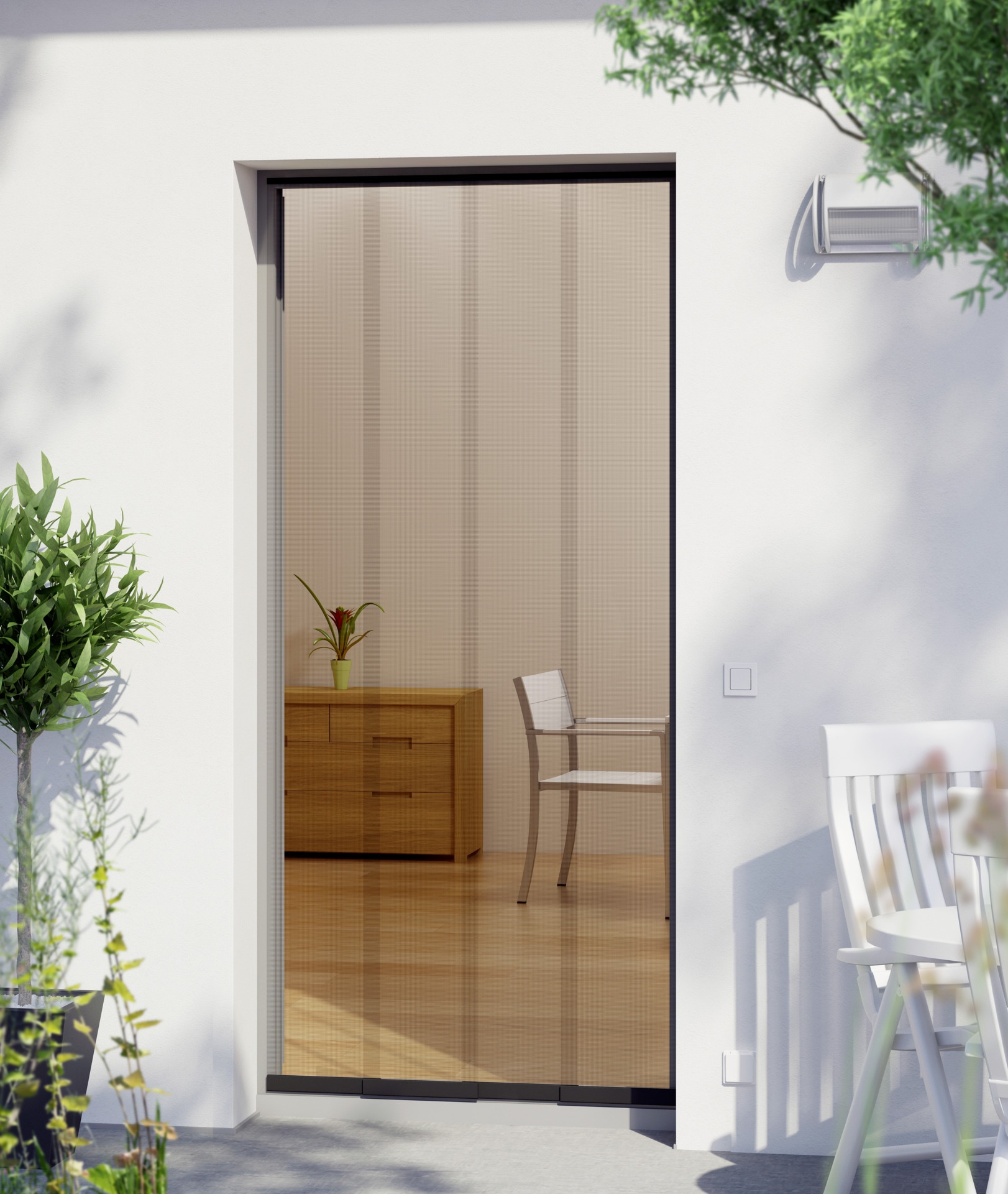 Windhager Insektenschutz-Vorhang »Easy aus Fiberglas, Lamellenvorhang, individuell kürzbar, ohne bohren« 1 Stk. tlg. Fliegengitter erhältlich in 95 x 220 oder 120 x 250 cm, anthrazit