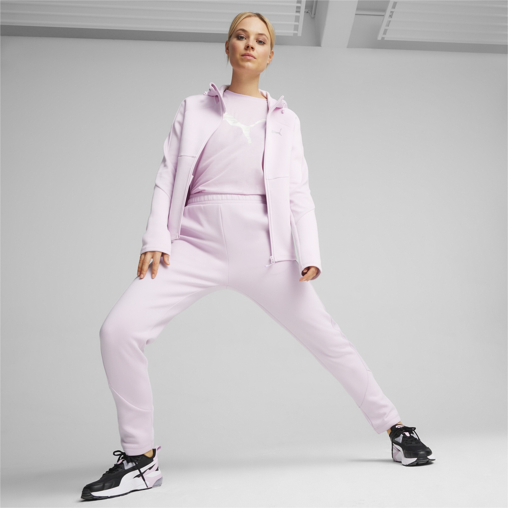 PUMA | für Damen« Hose Sporthose mit bestellen Bund hohem »evoStripe BAUR