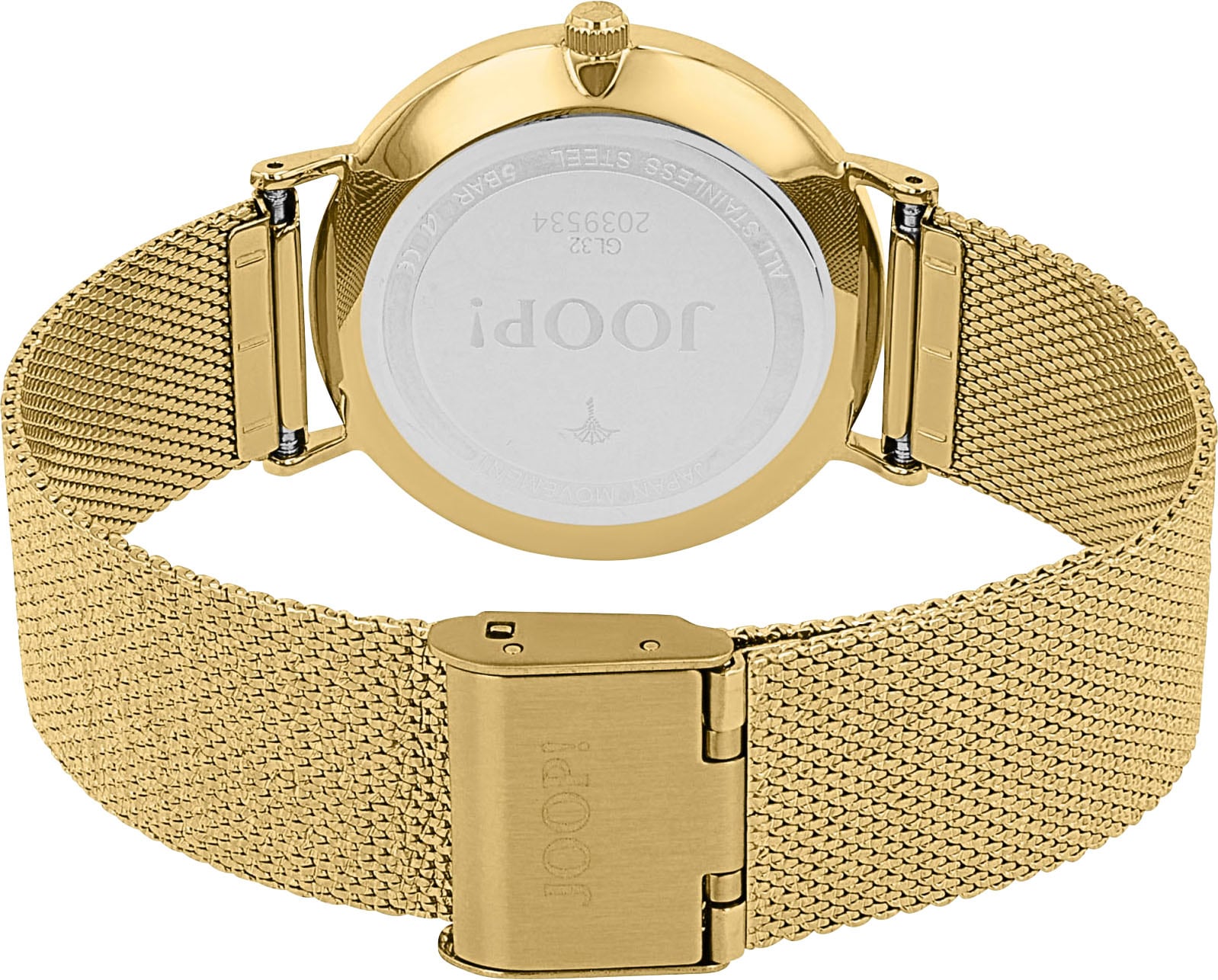 JOOP! Quarzuhr, Armbanduhr, Damenuhr, Edelstahlarmband, analog, Diamant