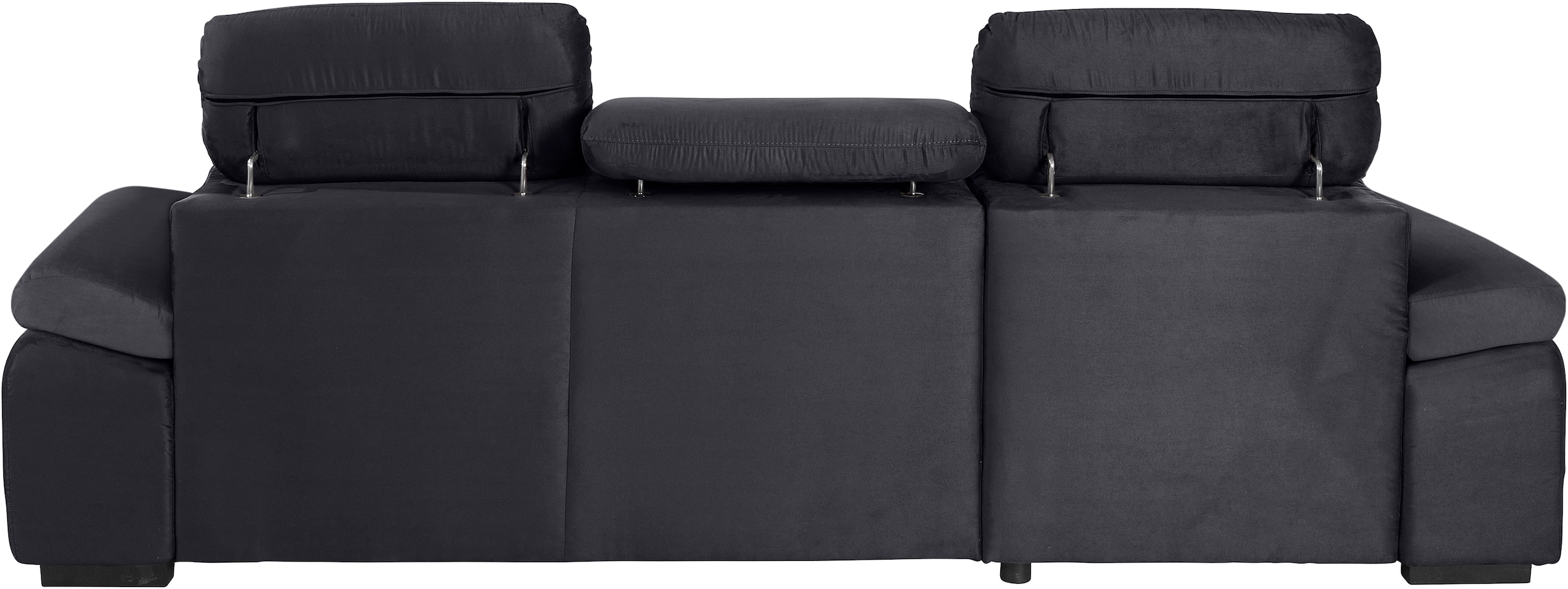 COTTA Ecksofa »Lola L-Form mit Kopfteilfunktion & Hocker«, (Set, mit Hocker), wahlweise mit Bettfunktion, Bettkasten & Armteilverstellung