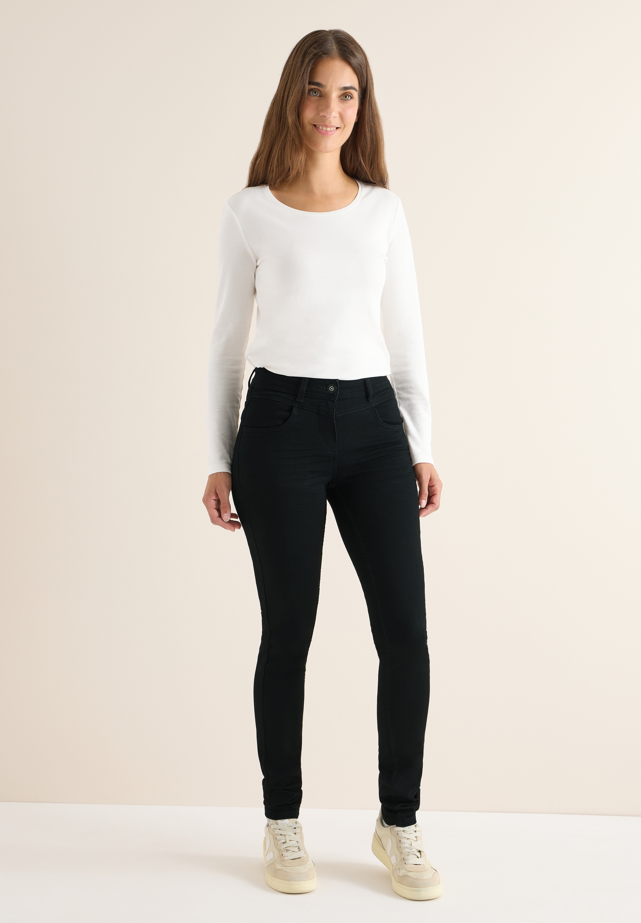 Cecil Slim-fit-Jeans, aus Baumwolle mit Stretchanteil