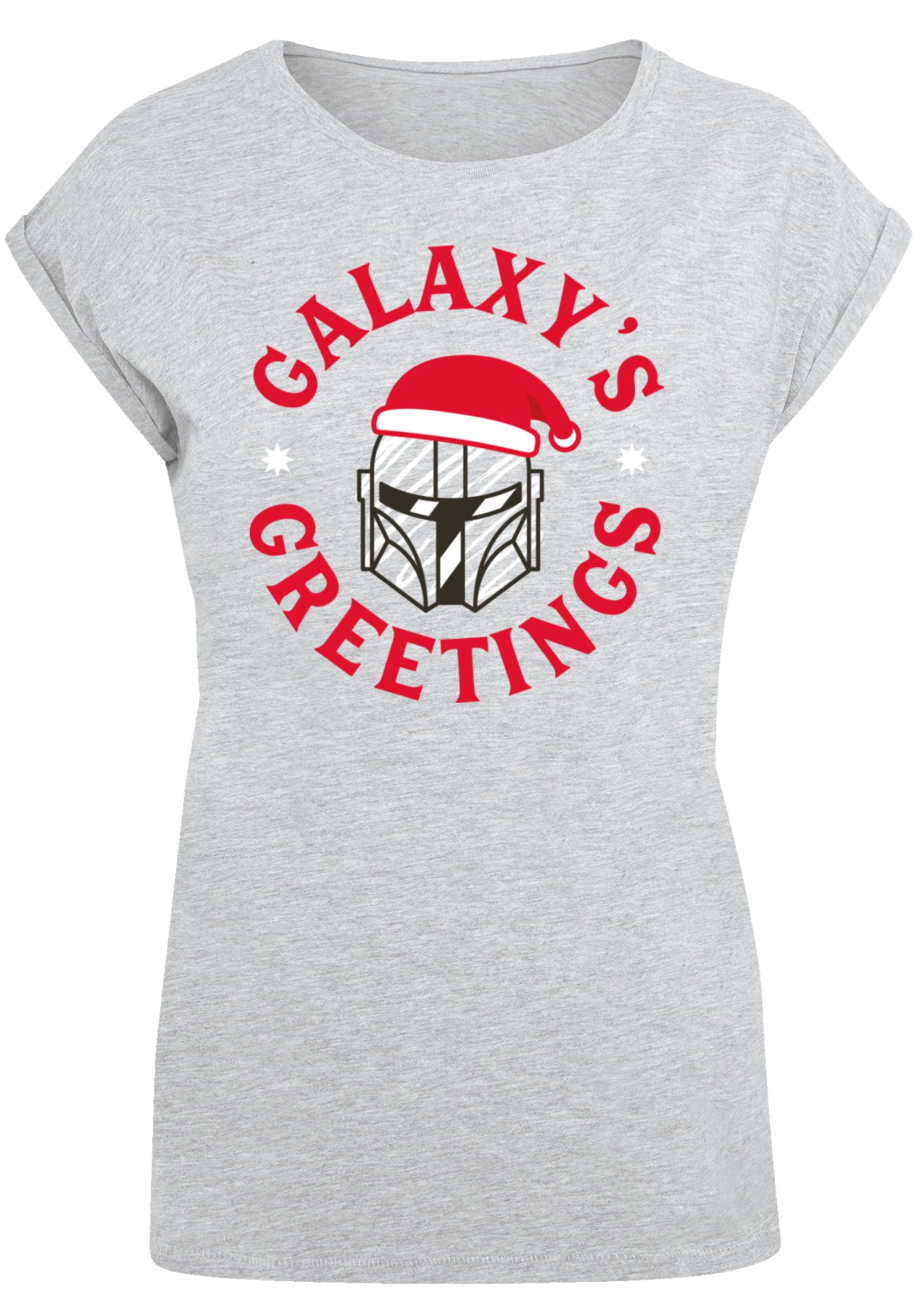 F4NT4STIC T-Shirt »Star Wars Mando Galaxy´s Greetings«, Premium Qualität