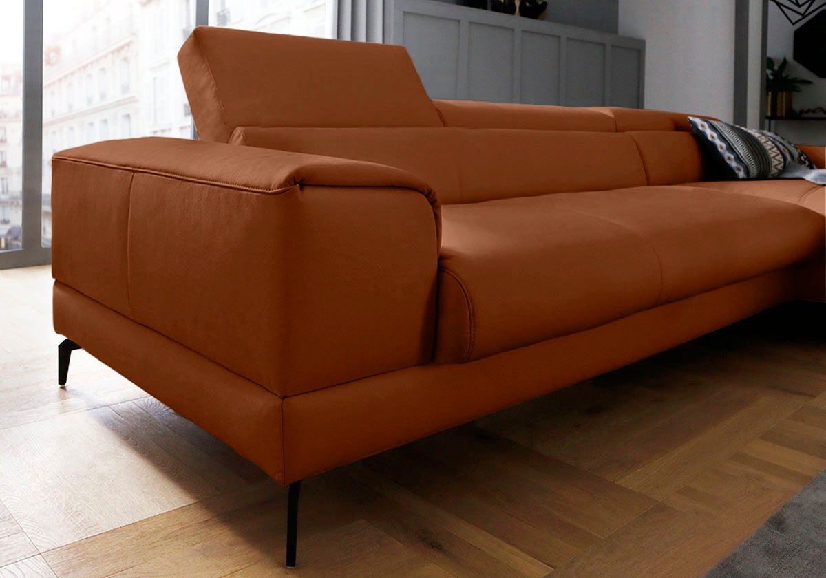 W.SCHILLIG Piedroo Corner Sofa Cognac 6