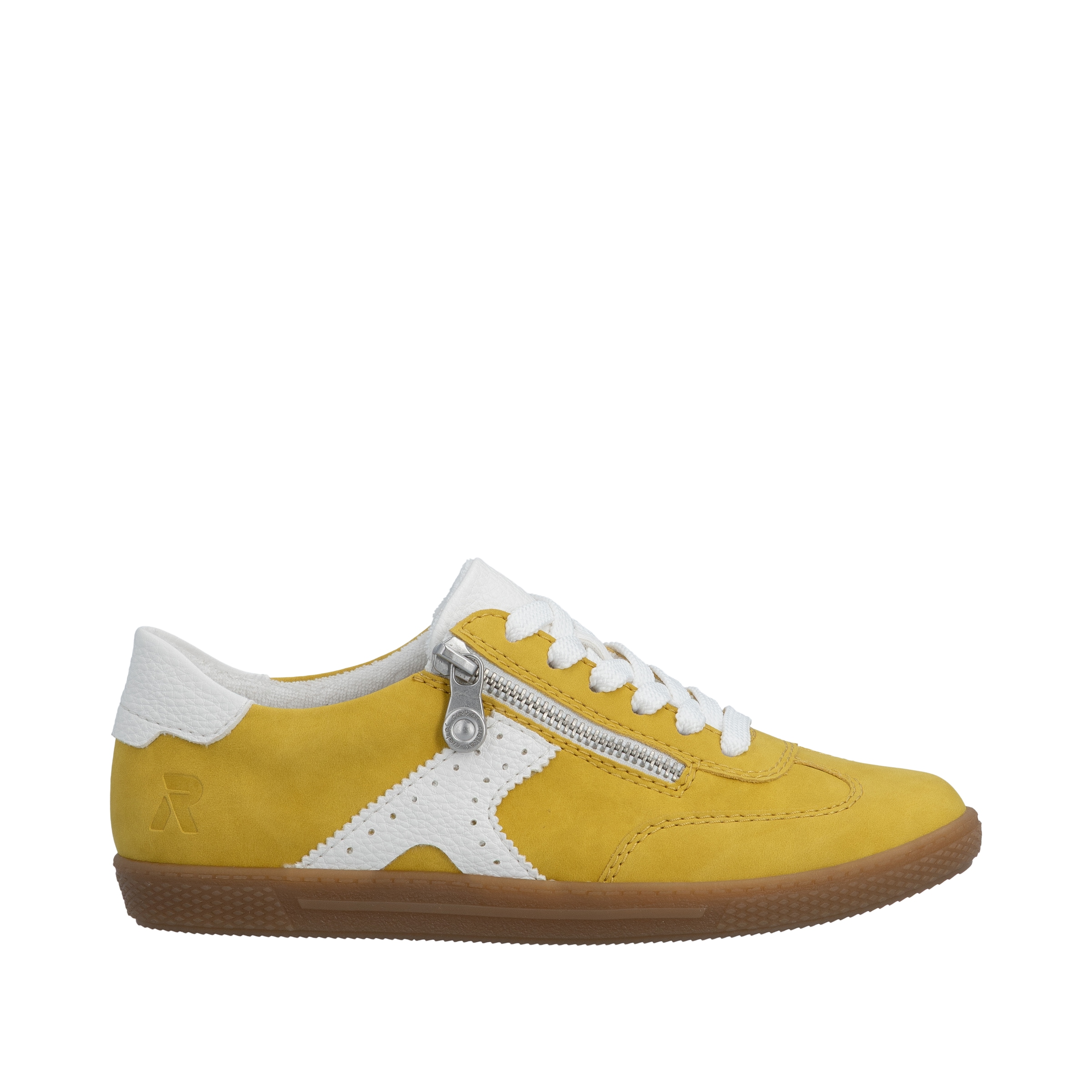 Rieker Women's Sneaker Mustard White 40 6