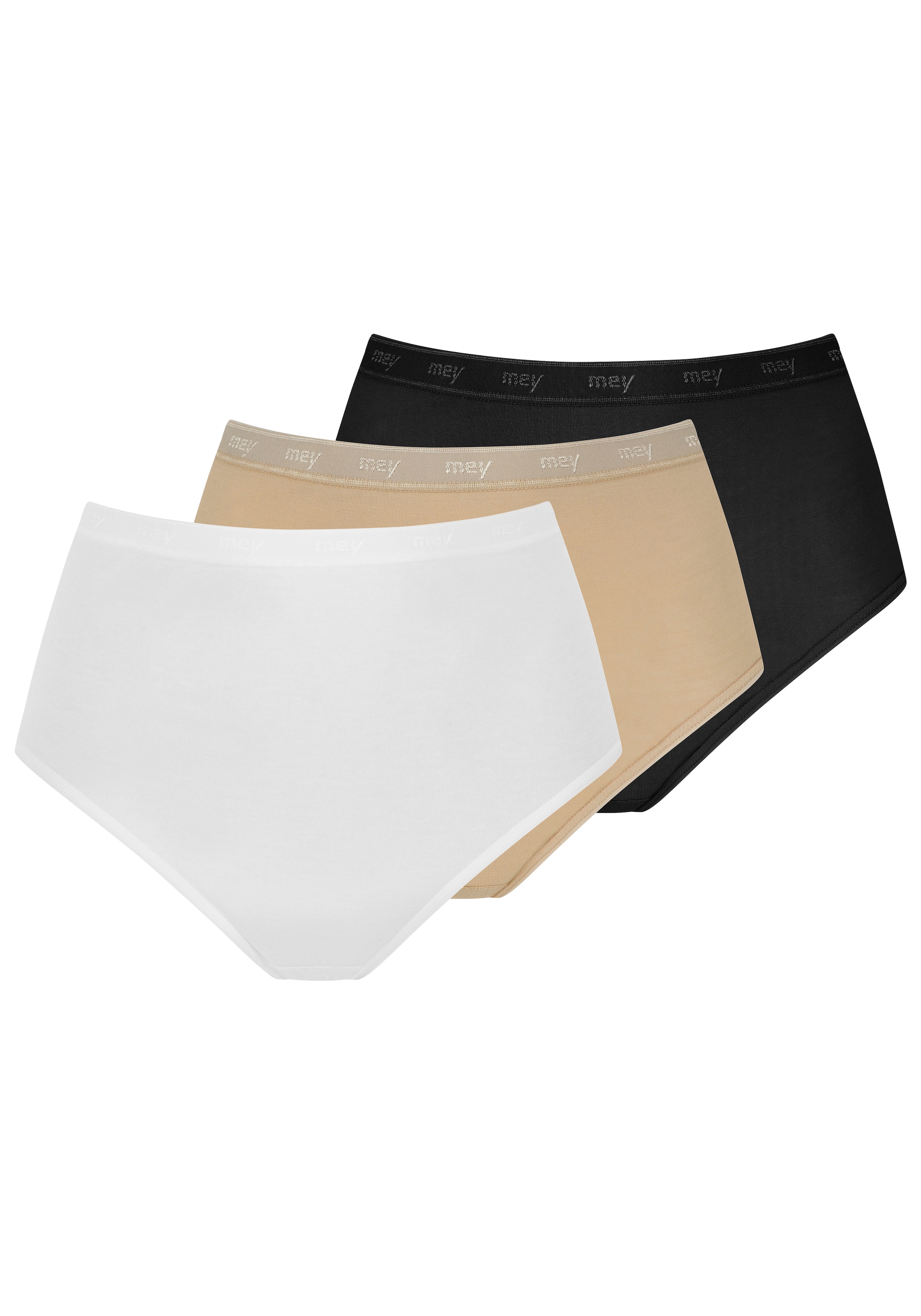 Mey Taillenslip "Best of" Packung, 3 Stk. mit hoher Leibhöhe für eine bequeme Passform