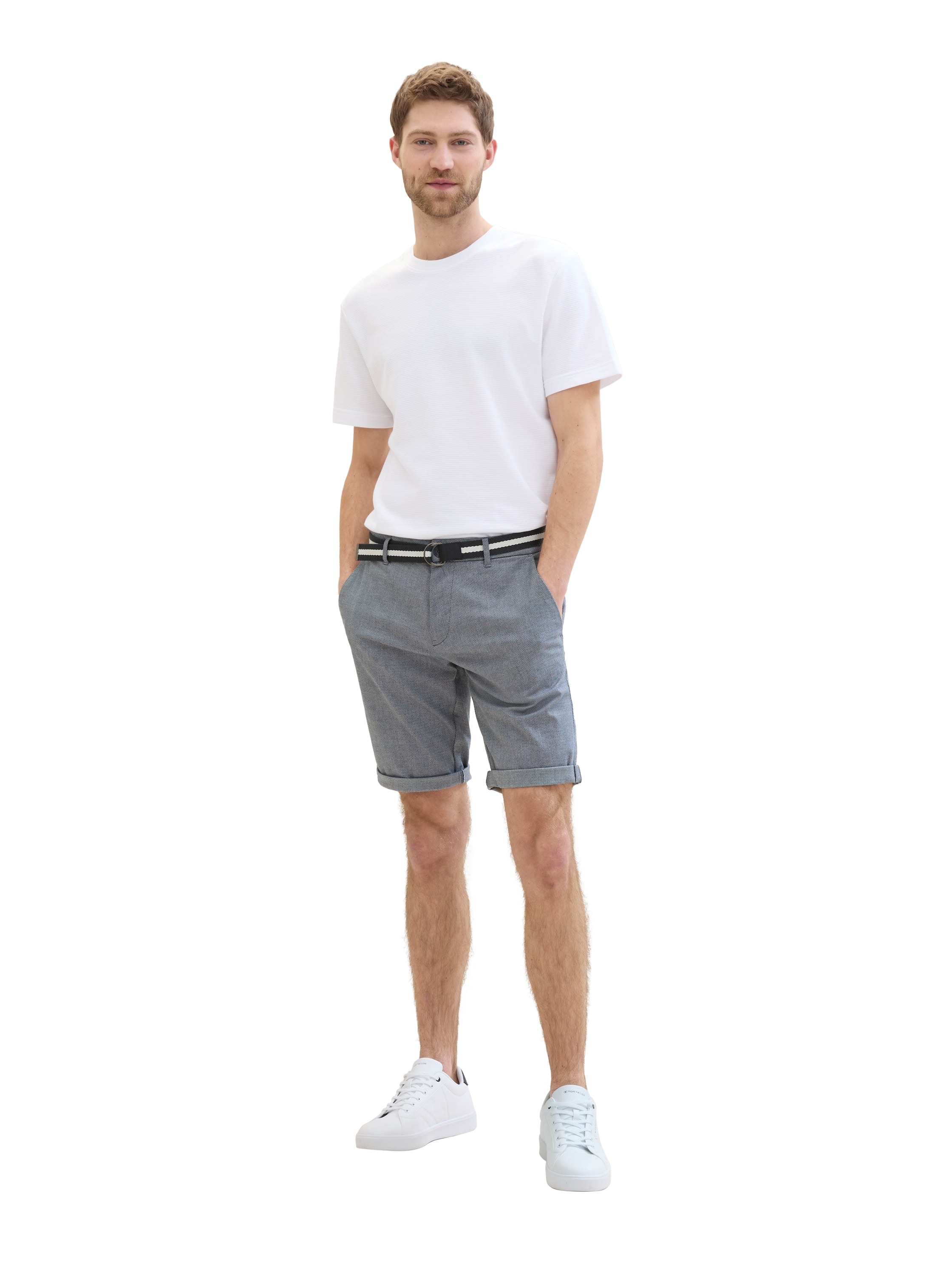 TOM TAILOR Bermudas, mit Gürtel