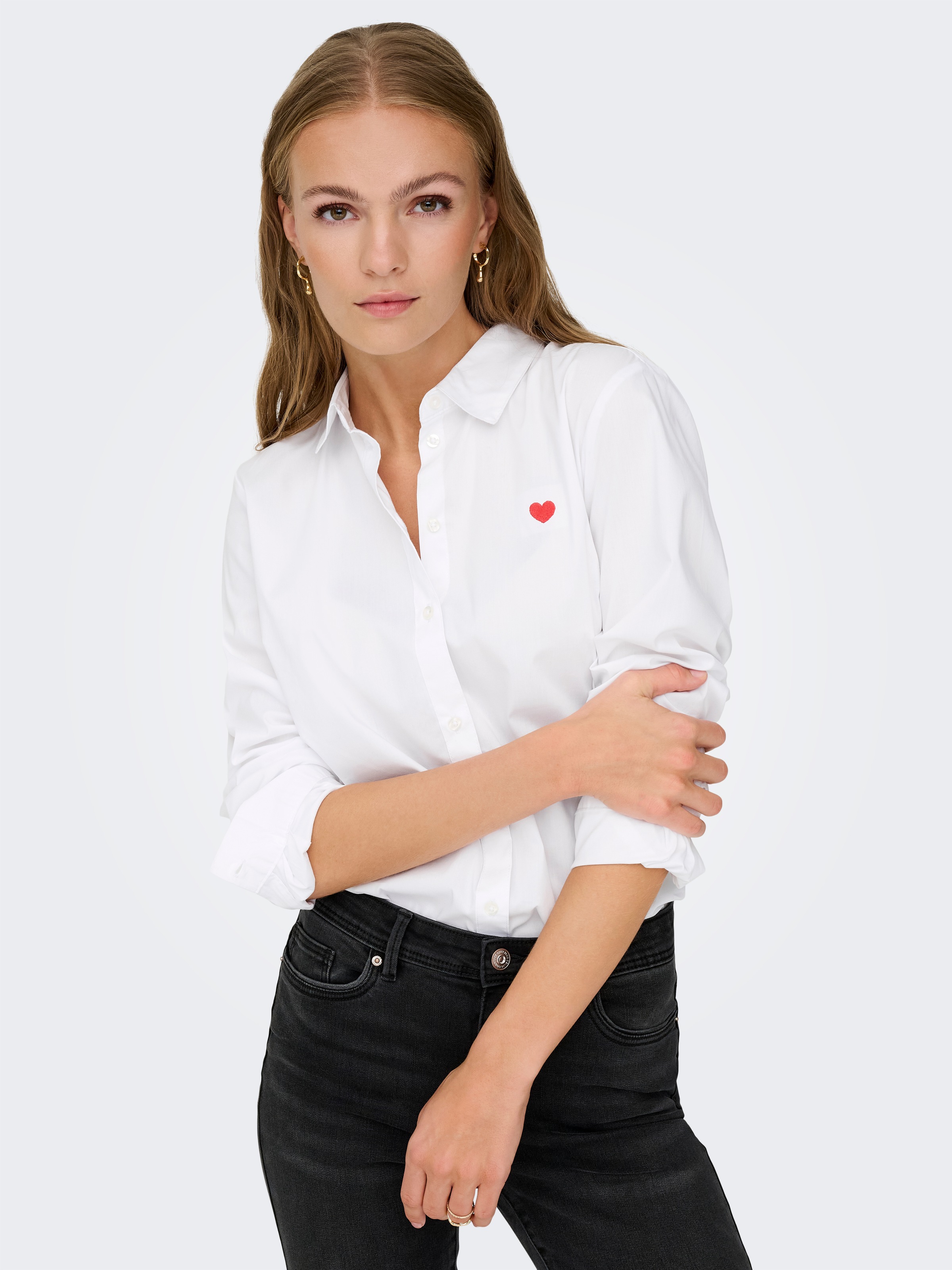 JDY Hemdbluse "JDYMIO L/S EMBROIDERY SHIRT WVN NOOS", in klassischer Form m günstig online kaufen