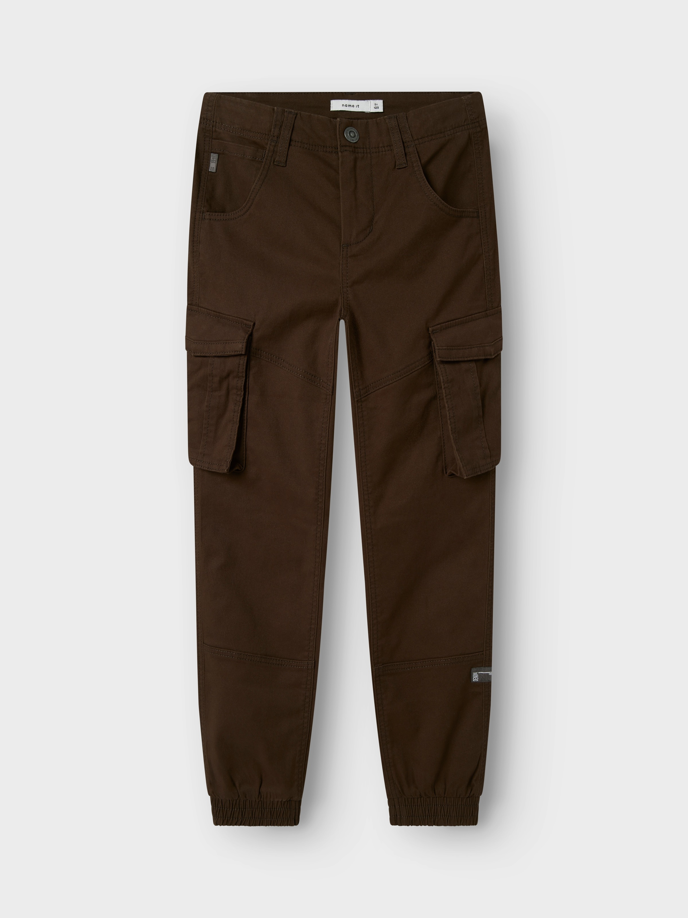 Thumbnail - Name It Cargohose "NKMRYAN – Hose mit Cargo- und Seitentaschen" unifarben, casual, regular fit, Twill