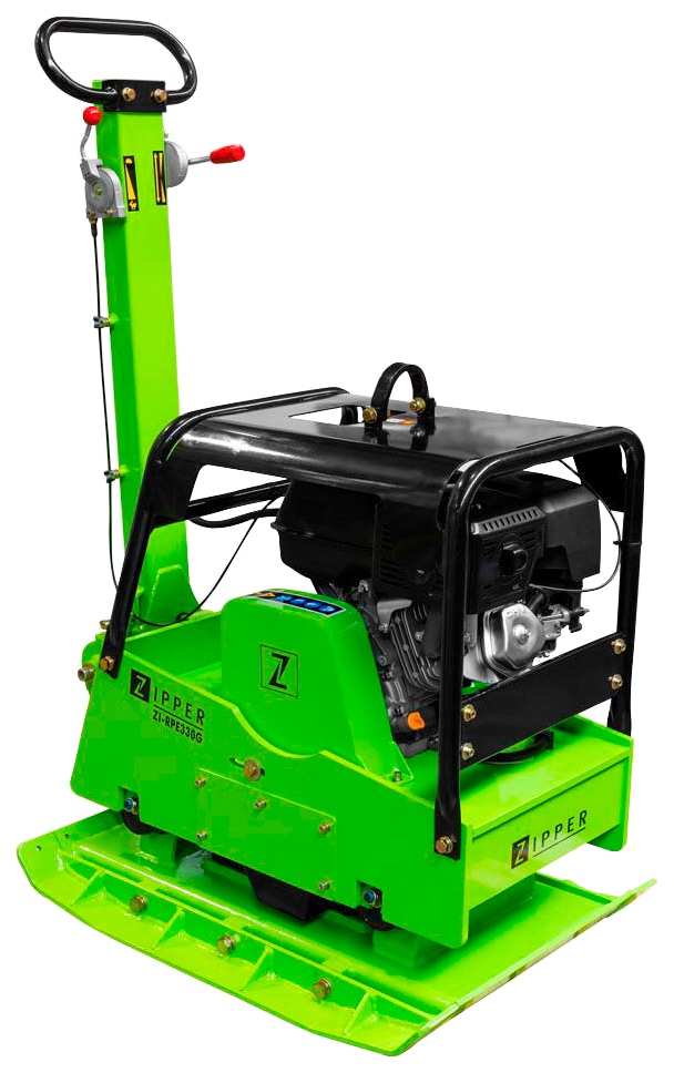 ZIPPER Rüttelplatte "ZI-RPE330G", Platte B/L: 50cm x 99,5cm, grün, Rüttelplatten