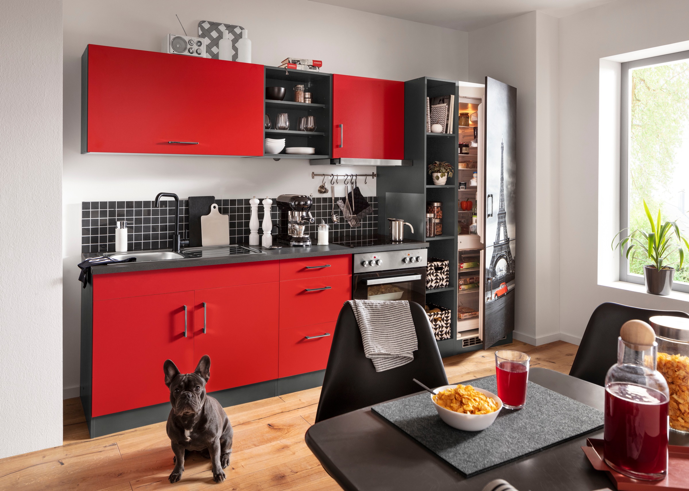 KOCHSTATION Küchenzeile "KS-Paris – Küchen mit einzigartigen Fotomotiven au günstig online kaufen
