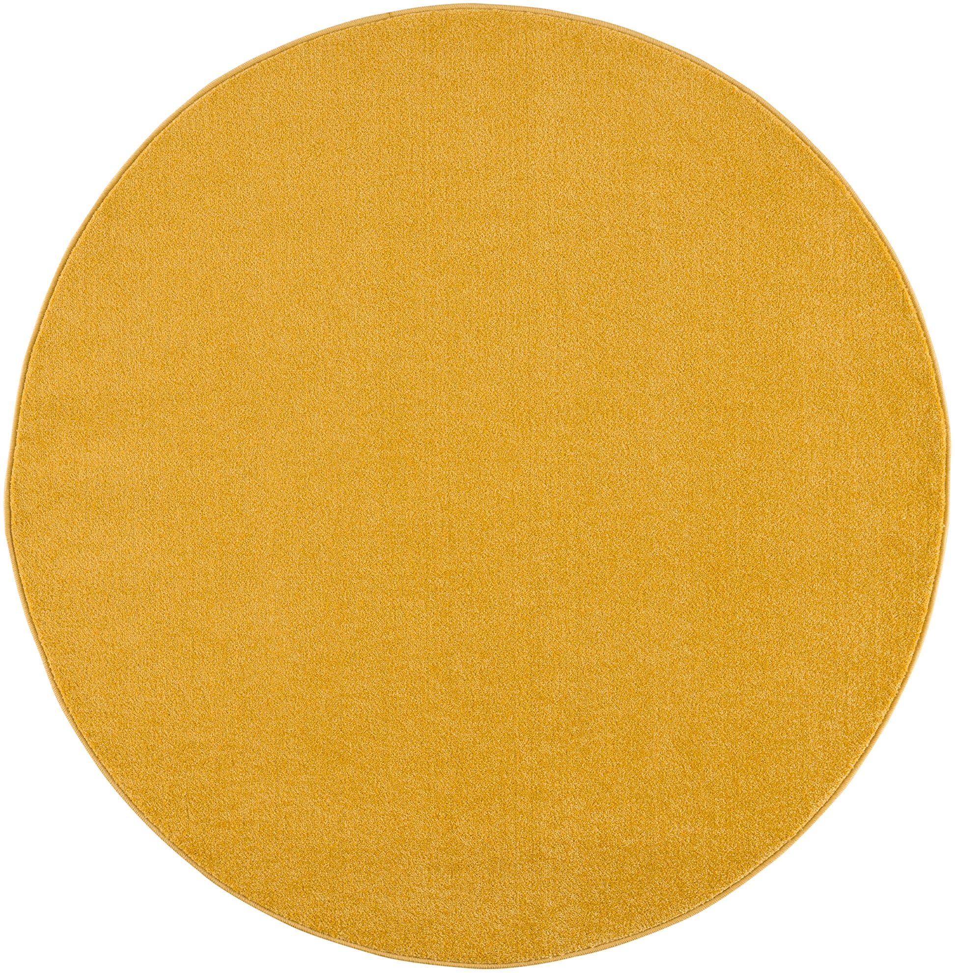 Sanat Teppich "Uni" rund 13 mm Höhe robuster Kurzflorteppich, große Farbaus günstig online kaufen