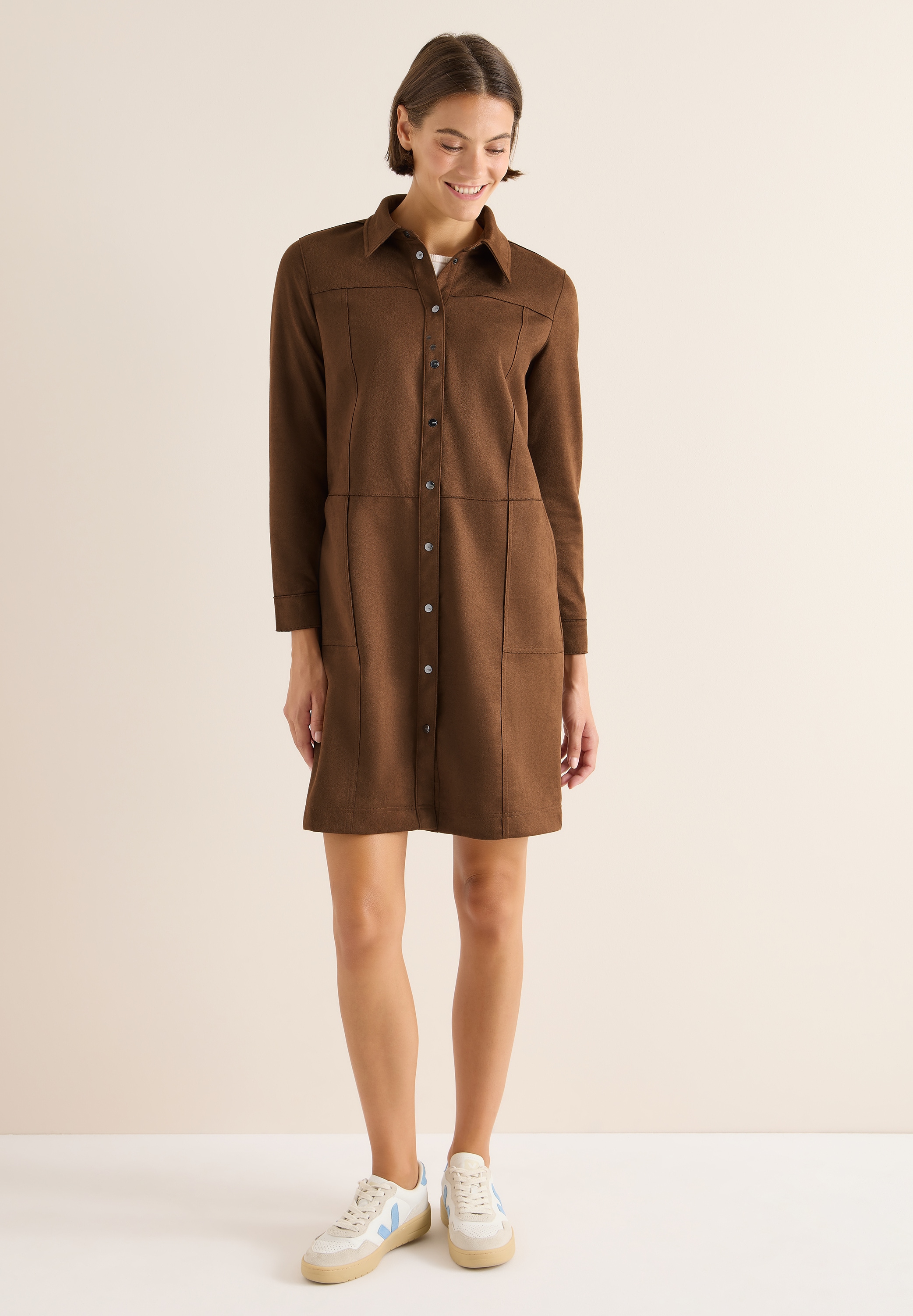 Cecil Shirtkleid, knielang