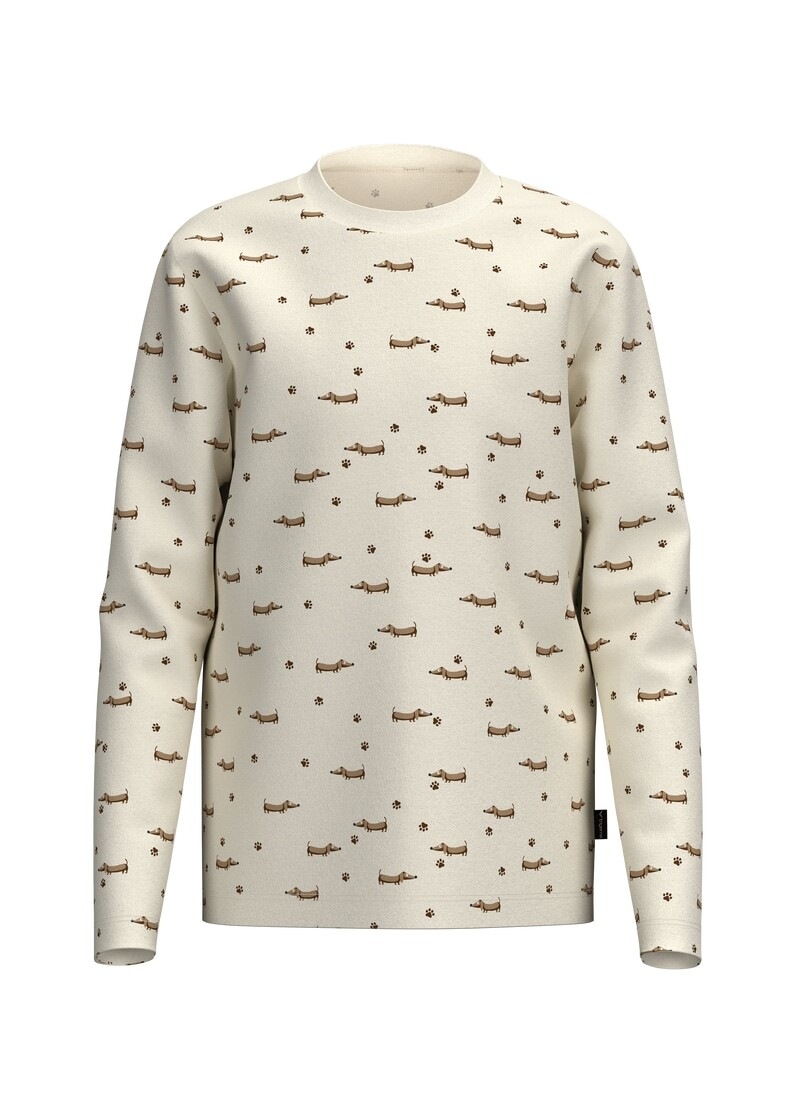 Trigema Sweatshirt »TRIGEMA Kinder Langarmshirt mit Dackel Print«
