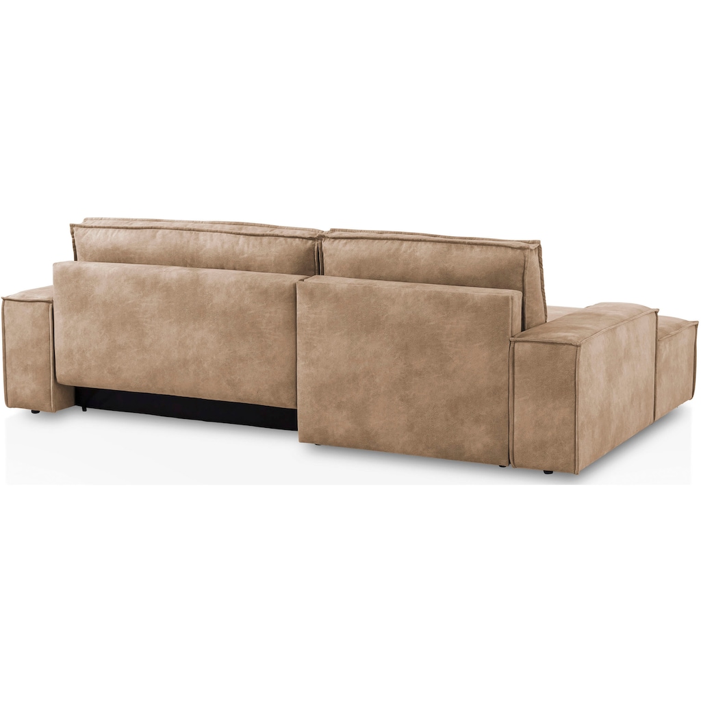 Ecksofa SHERWOOD Schlafsofa, mit Bettkasten, Cord-Bezug