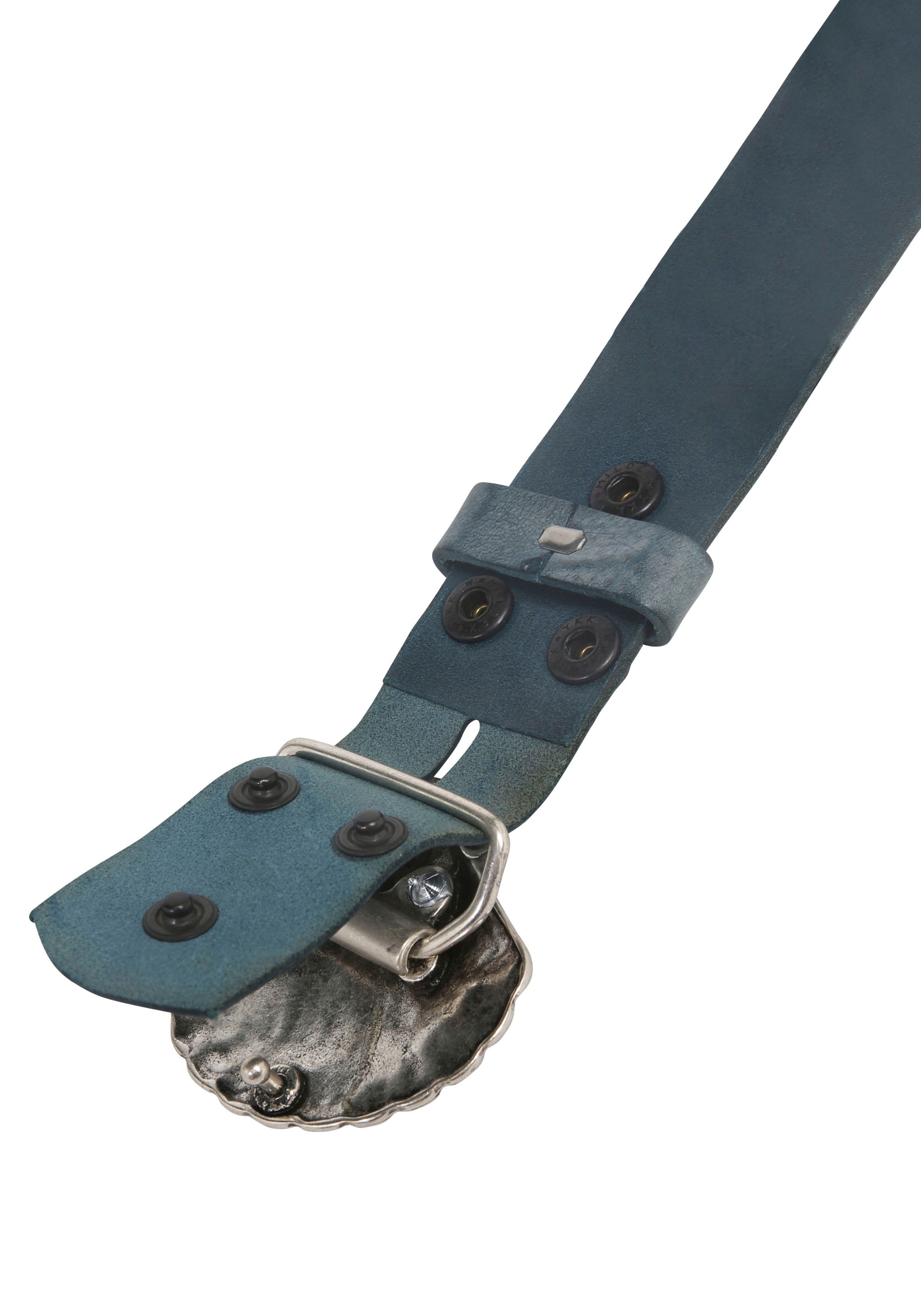 Thumbnail - Rettungsring Gürtel Ledergürtel mit austauschbarer Schließe "Muschel Nieten"