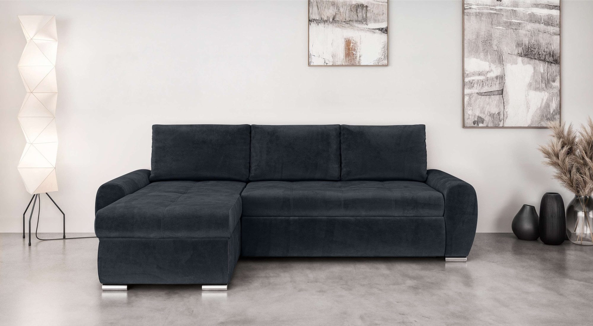 Home affaire Ecksofa "HAVERHILL Schlafsofa mit Bettkasten, Maße B/H/T: 237/ günstig online kaufen