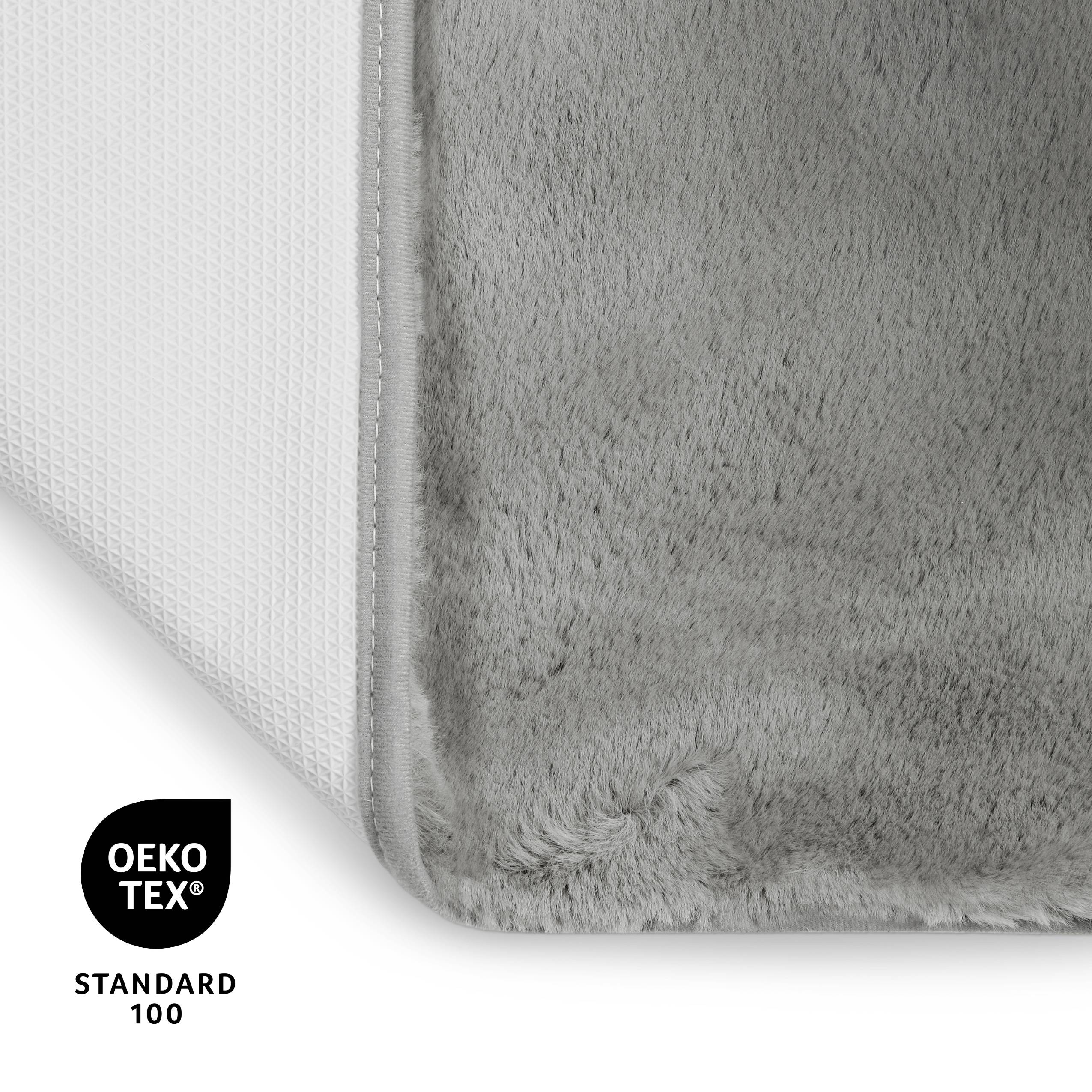 Thumbnail - OTTO home Badematte "Lennja" Höhe 25 mm rutschhemmend beschichtet fußbodenheizungsgeeignet Badteppich, getuftet, Uni, an...