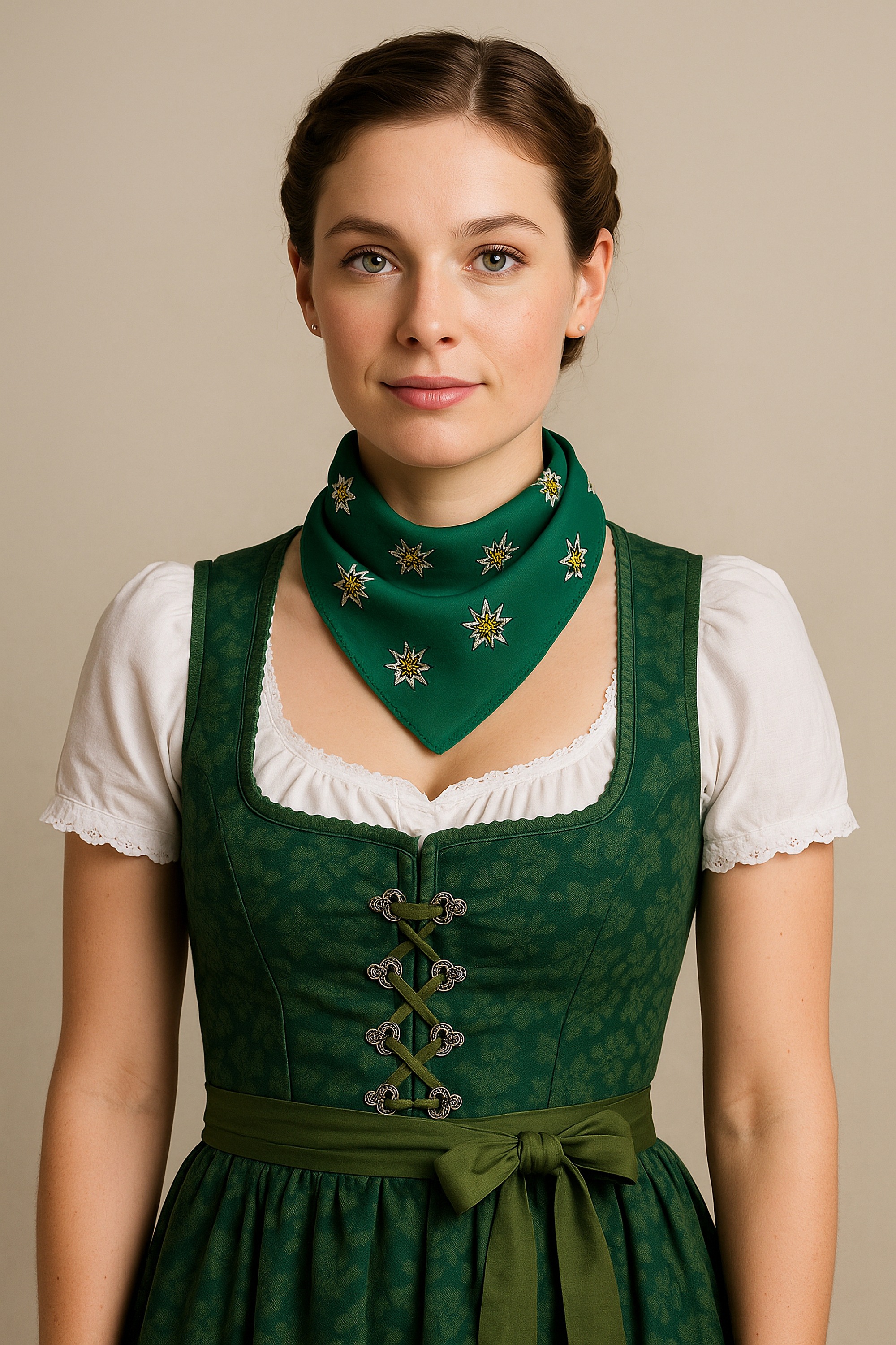 Allgäu Rebell Nickituch »Edelweiß« 1 Stk. Halstuch Oktoberfest