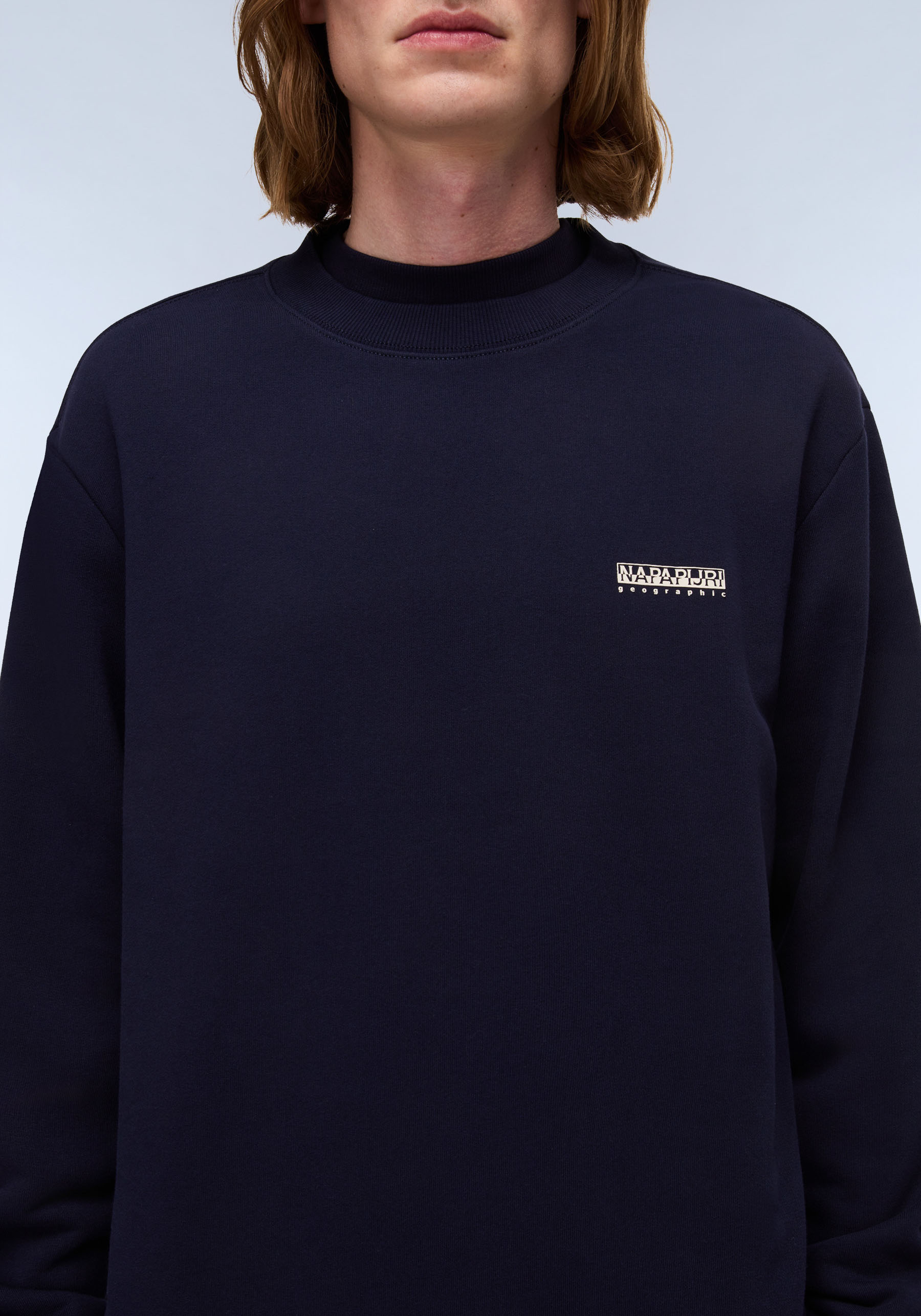 Thumbnail - Napapijri Sweatshirt "B-SMALL BOX C BLACK BEAUTY" Rundhals, regular fit