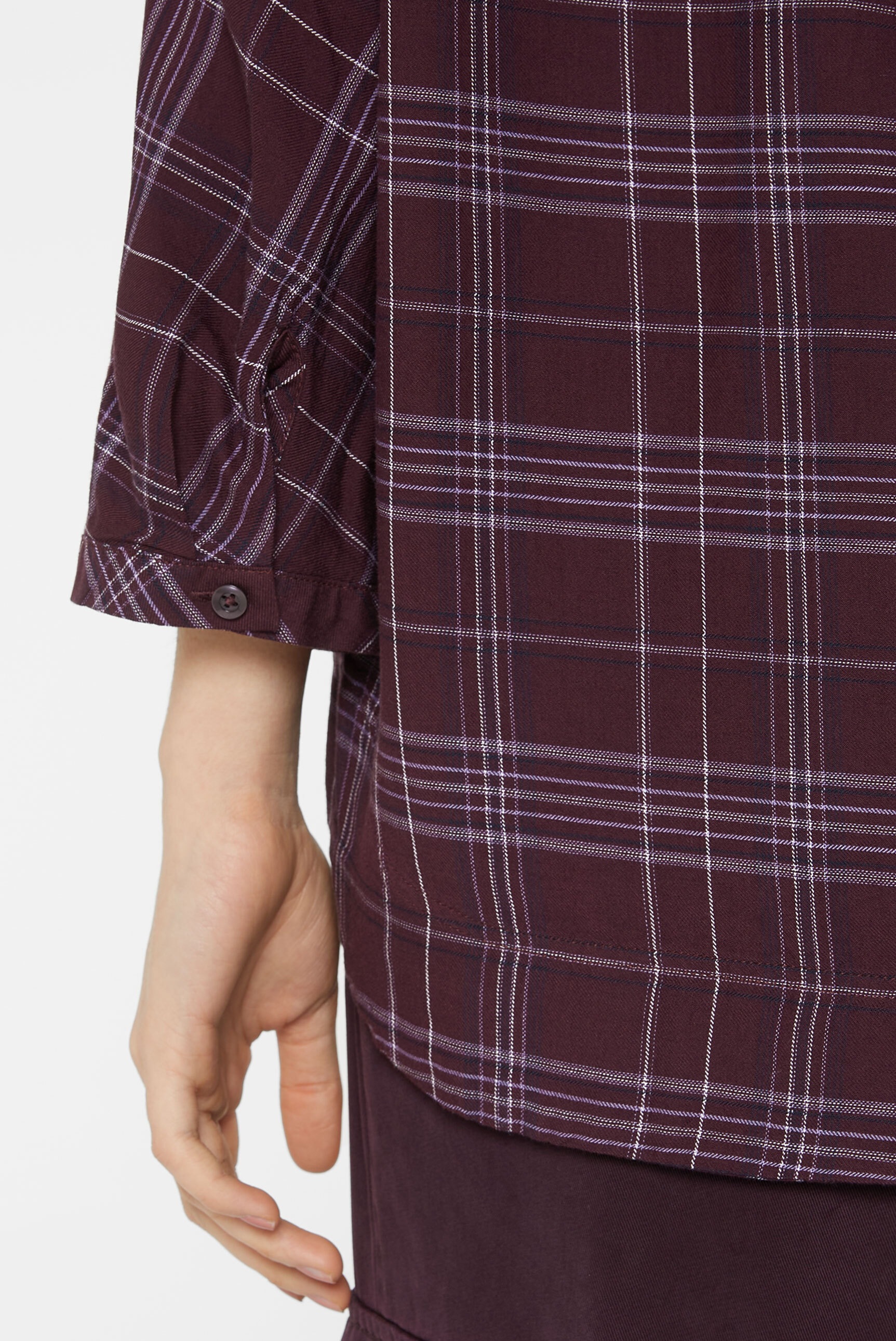 SENSES.THE LABEL Kurzarmbluse, mit Baumwolle