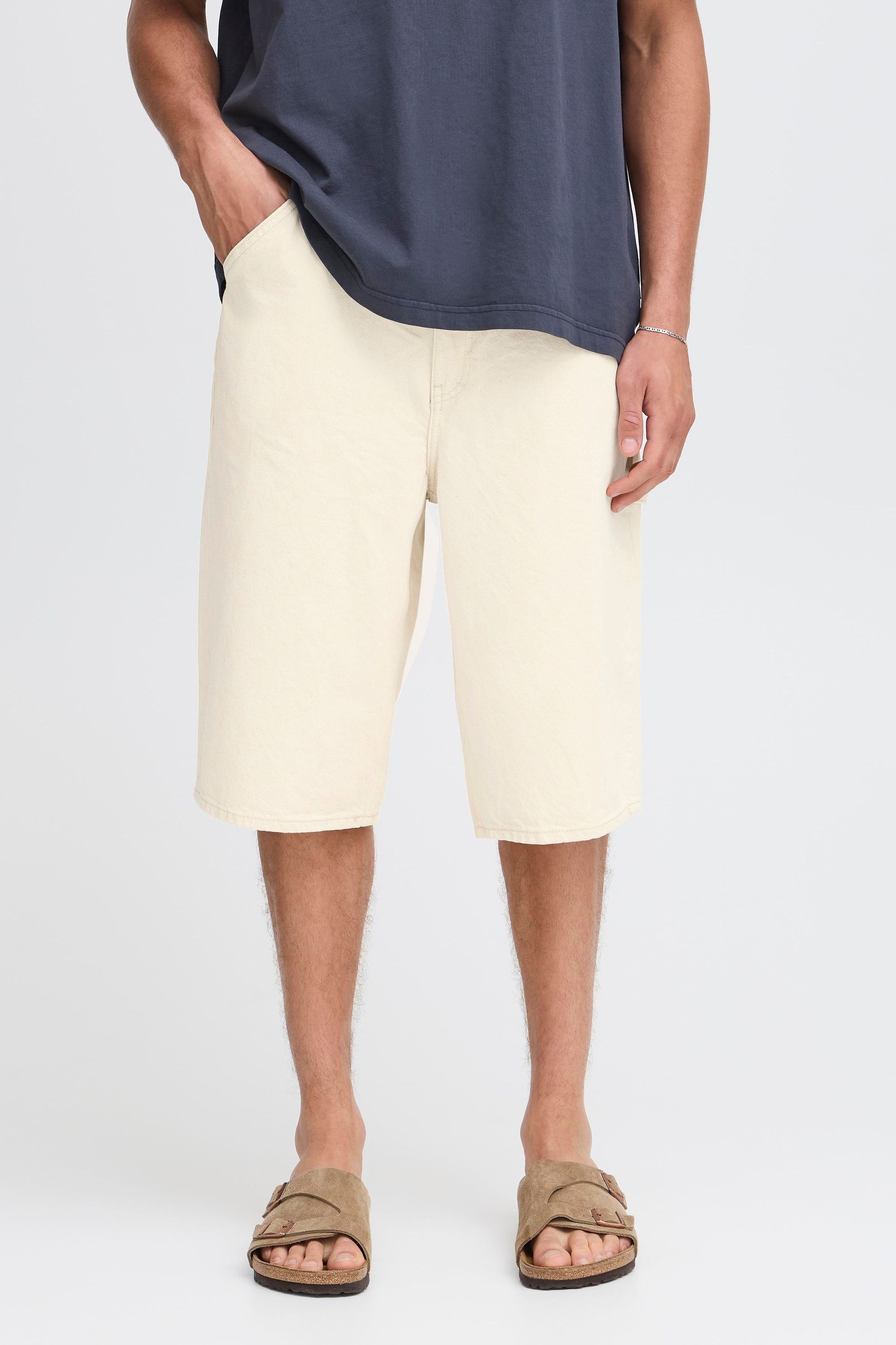 !solid SDTOMMY Denim Shorts Oatmeal XL 2