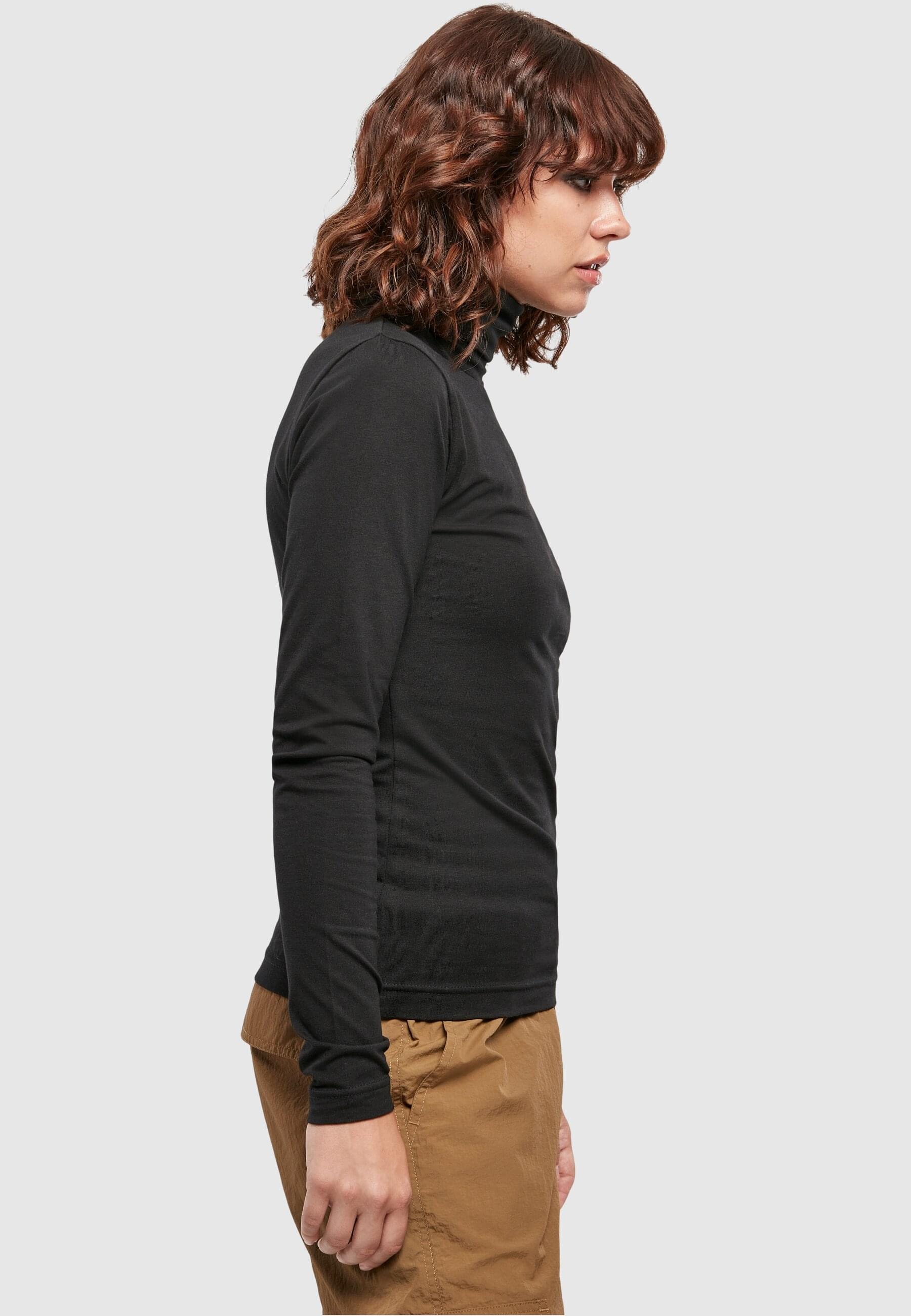 URBAN CLASSICS Longsleeve »Urban Classics Damen Ladies Basic Turtleneck L/S«, (1 tlg.)