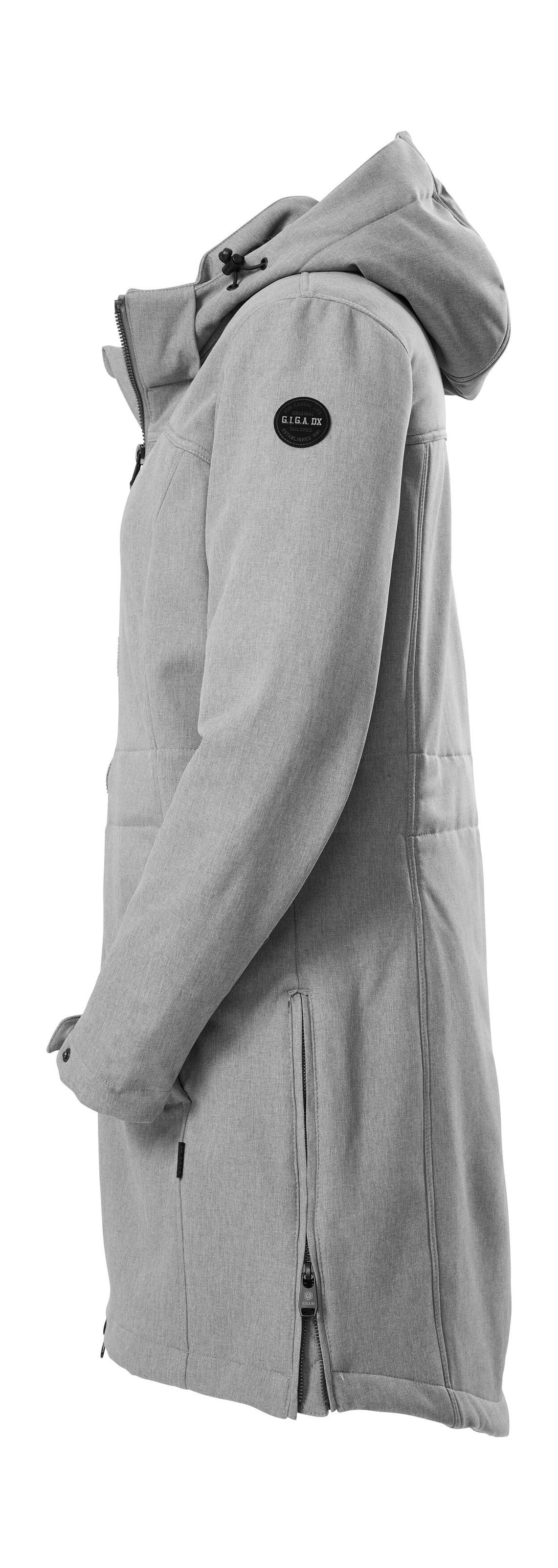 Softshellparka "GW 34 WMN SFTSHLL PRK", Damen, Gr. 46, hellgrau, Oberseite: 93% Polyester, 7% Elasthan;Rückseite: 100% Polyester, G.I.G.A. DX BY KILLTEC, Jacken, Wasser- und windabweisender Damen Softshellparka mit Fleecefutter 3