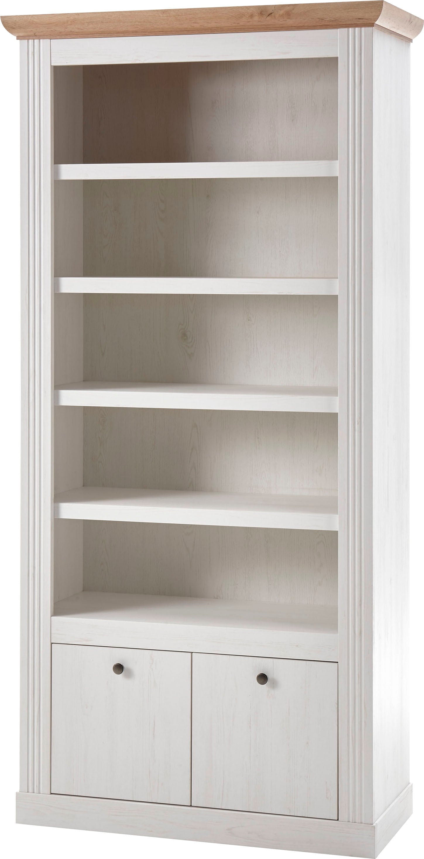 OTTO home Regal "Westminster, Garderobenschrank, Wohnzimmerschrank, Mehrzweckschrank" Schrank, Metallgriffe, vielseitig einsetzbar, in 2 Farben erhältlich