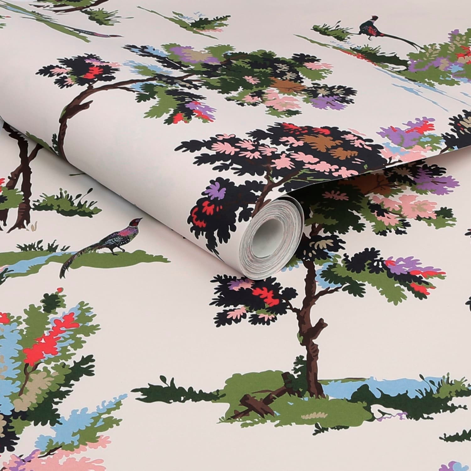 Joules Vliestapete »Woodland Scene Dawn Grey«, botanisch, botanisch