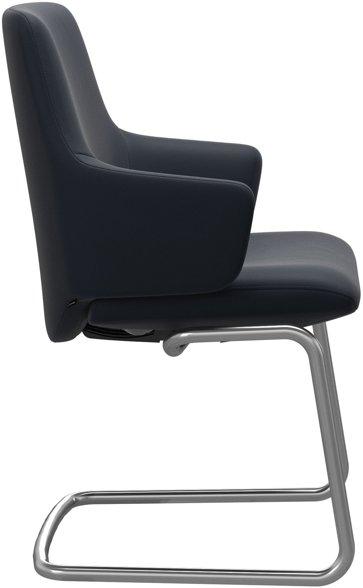 Stressless® Polsterstuhl »Laurel«, Leder PALOMA, Low Back mit Armlehne, Größe L, mit Beinen aus Stahl in Schwarz matt