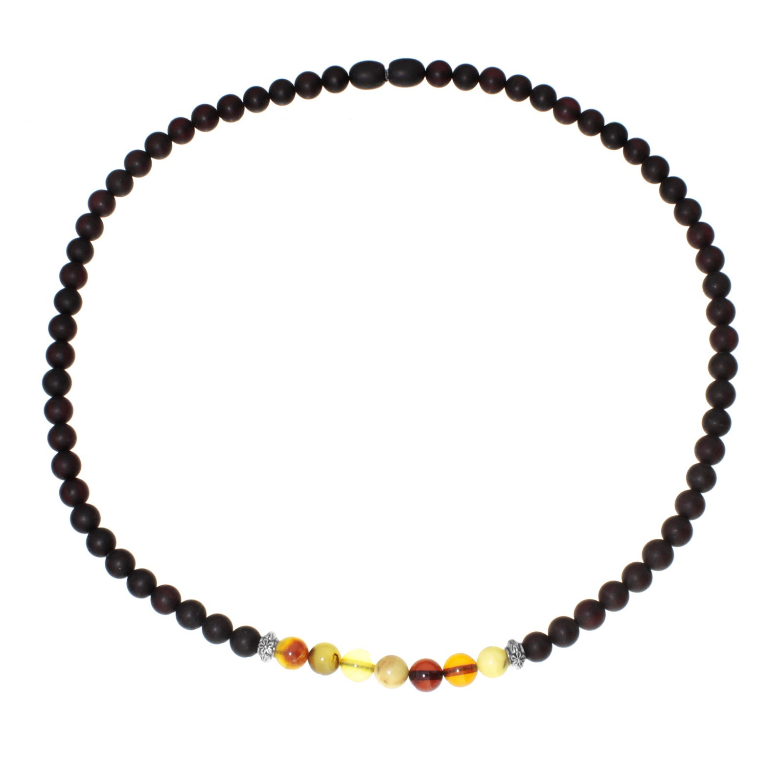 OSTSEE-SCHMUCK Damen Gliederkette "Ostsee-Schmuck Kette Vivi 6 mm Kette Vivi 6 mm", 45cm, Bernstein, L: 45, braun, Bernstein, Halsketten