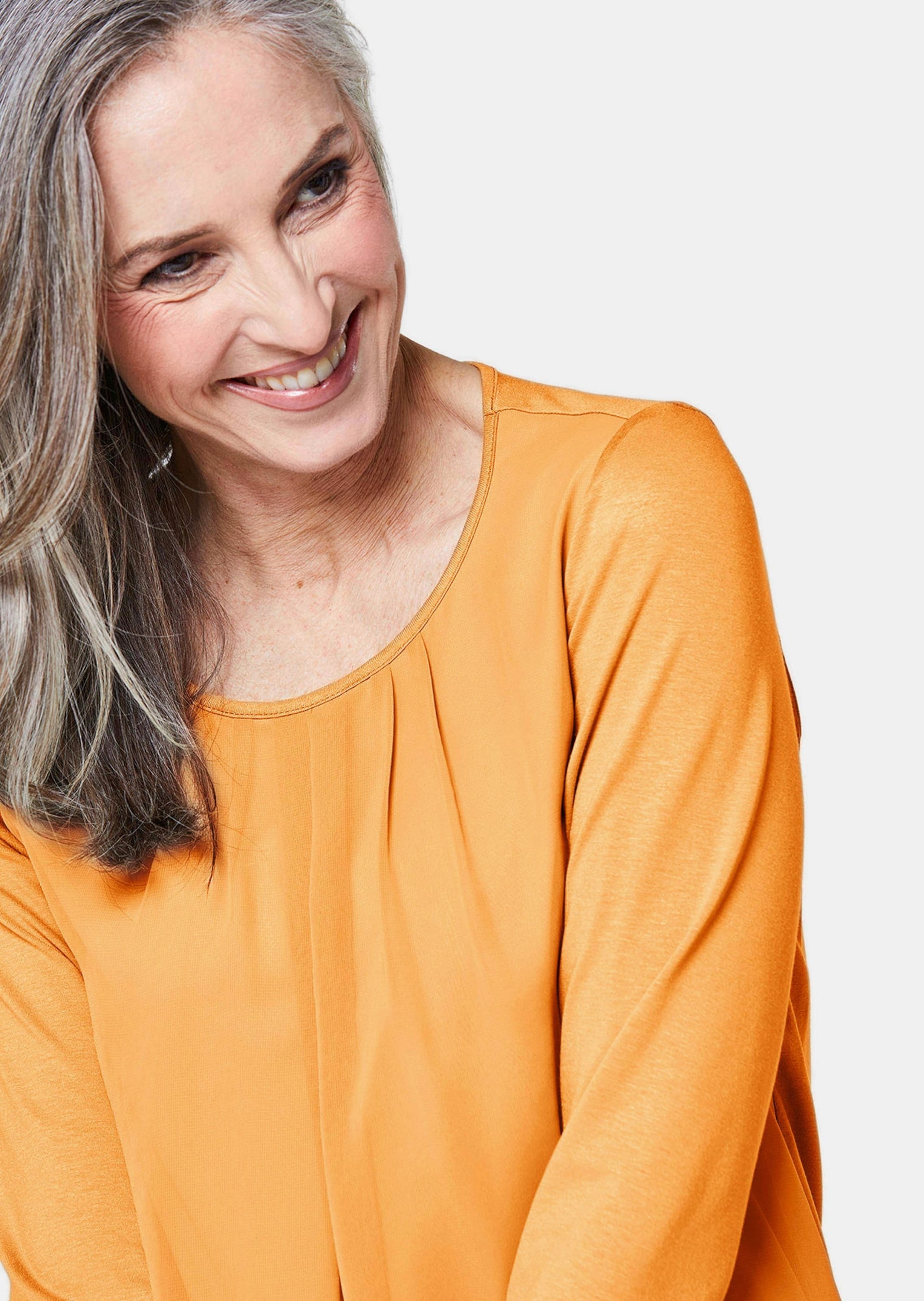 GOLDNER Kurzarmbluse »Blusenshirt Gepflegtes Shirt in eleganter Blusen-Optik«