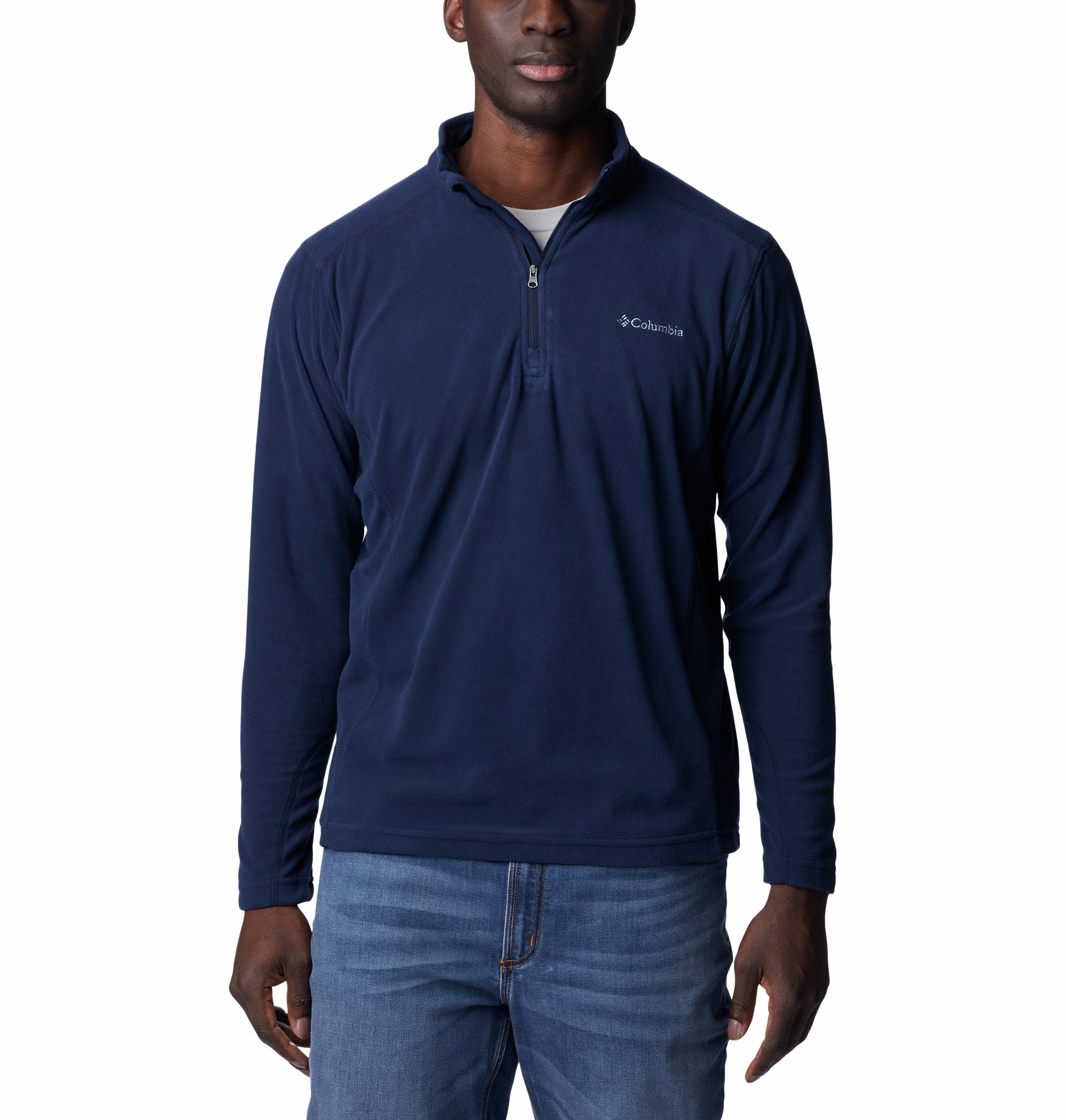 Columbia Fleecepullover "Klamath Range II Half Zip", mit halbem Reißverschluss, Langarm, atmungsaktiv, schnell trocknend
