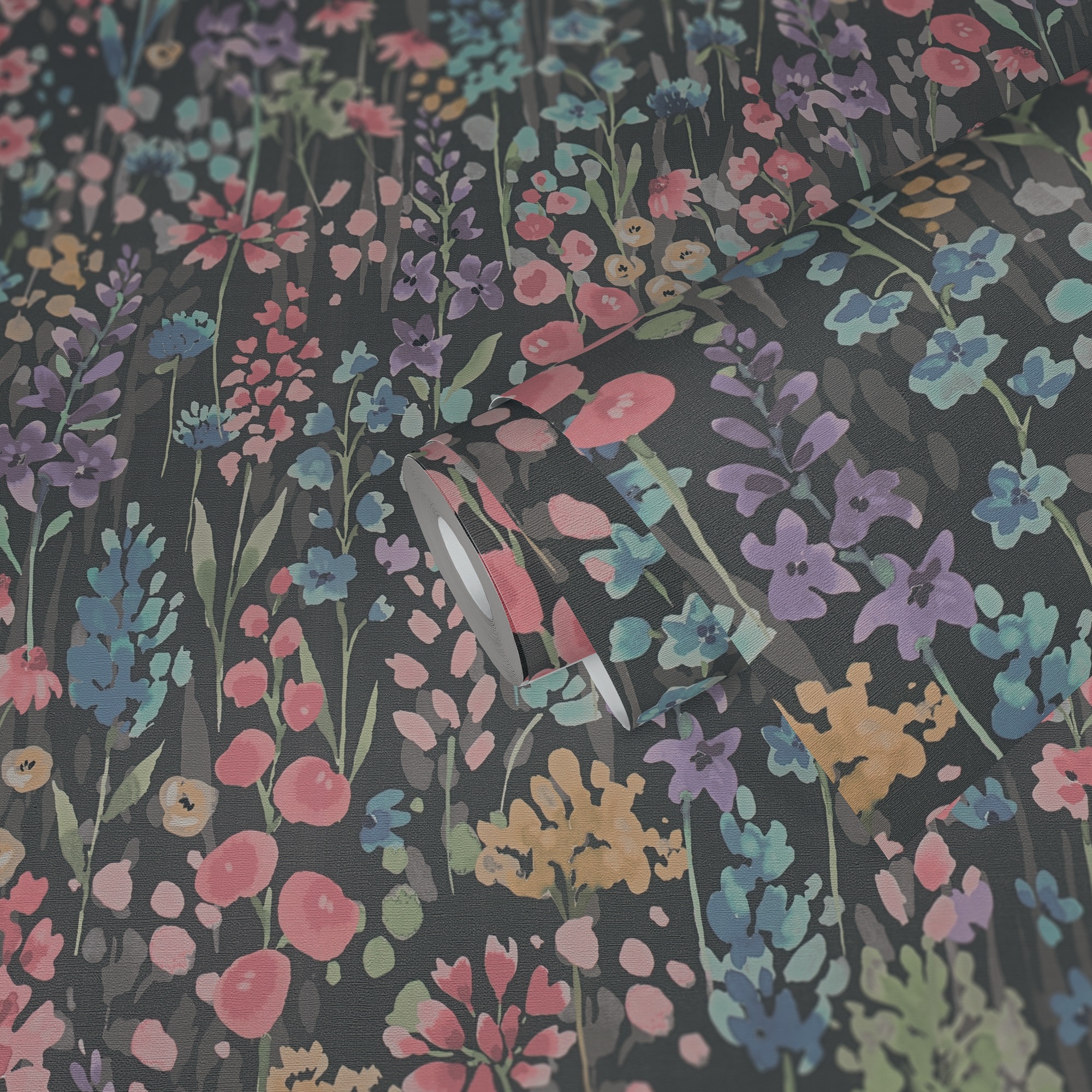 A.S. Création Vliestapete »Aquarell Dreams Blümchen-Tapete Mustertapete Blumen Blumen«, matt, Vliestapete Blumen für Schlafzimmer Küche Wohnzimmer Blümchen Design
