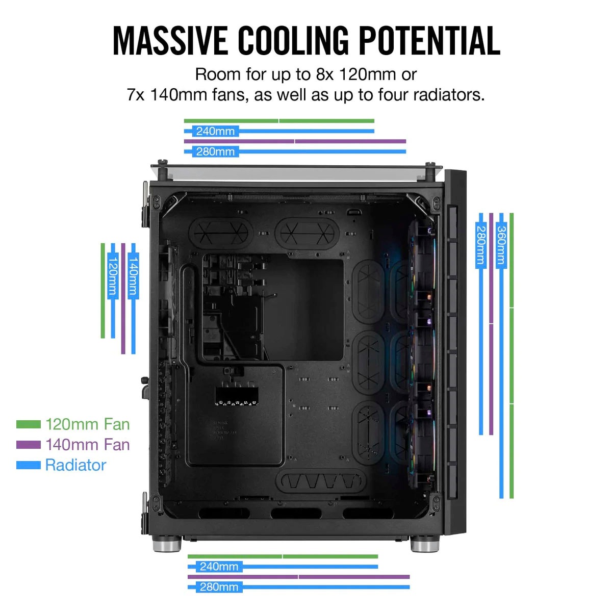 Corsair PC-Gehäuse »680X RGB Midi Tower«