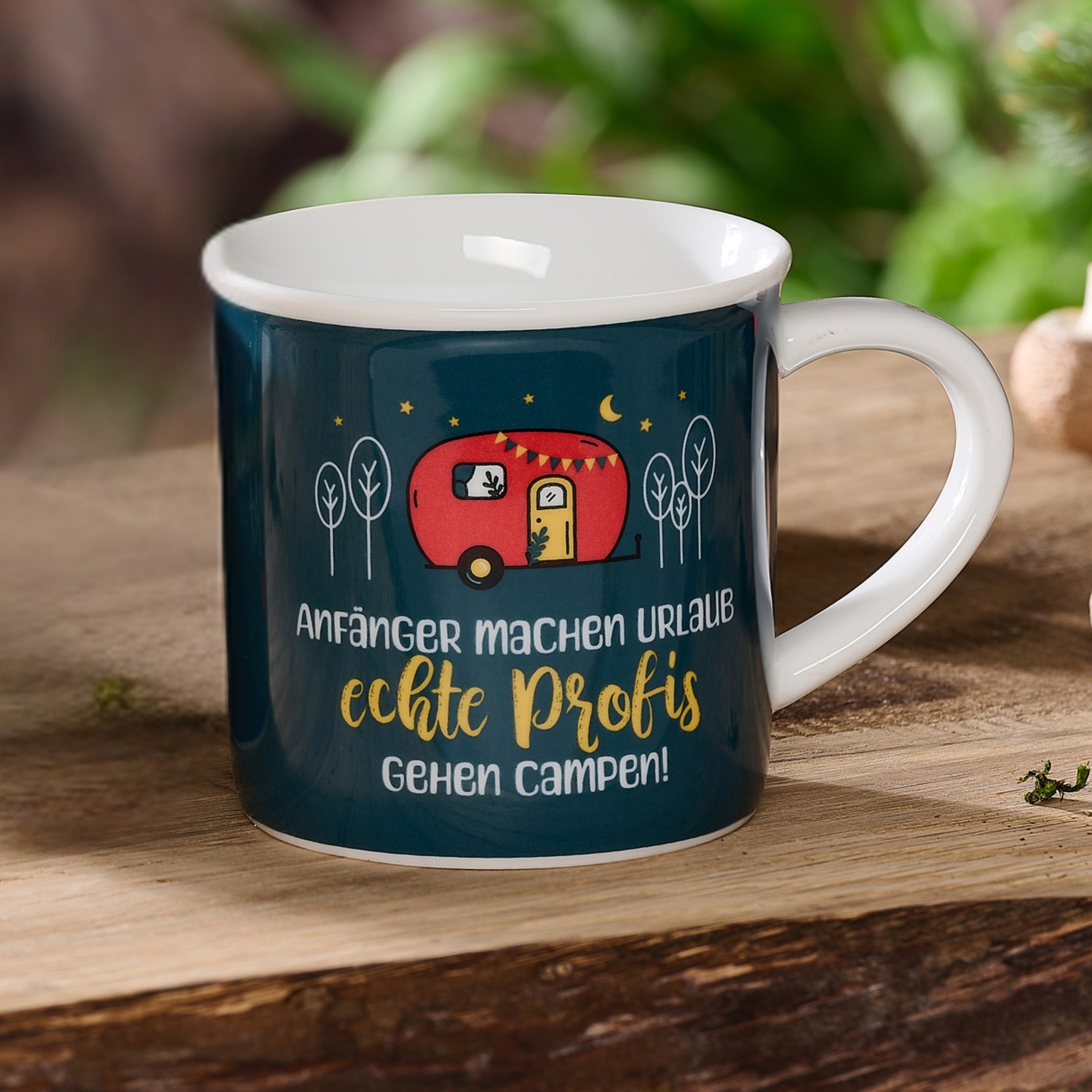 Ritzenhoff & Breker Becher "Camping" "Anfänger machen Urlaub,..." - in Gesc günstig online kaufen