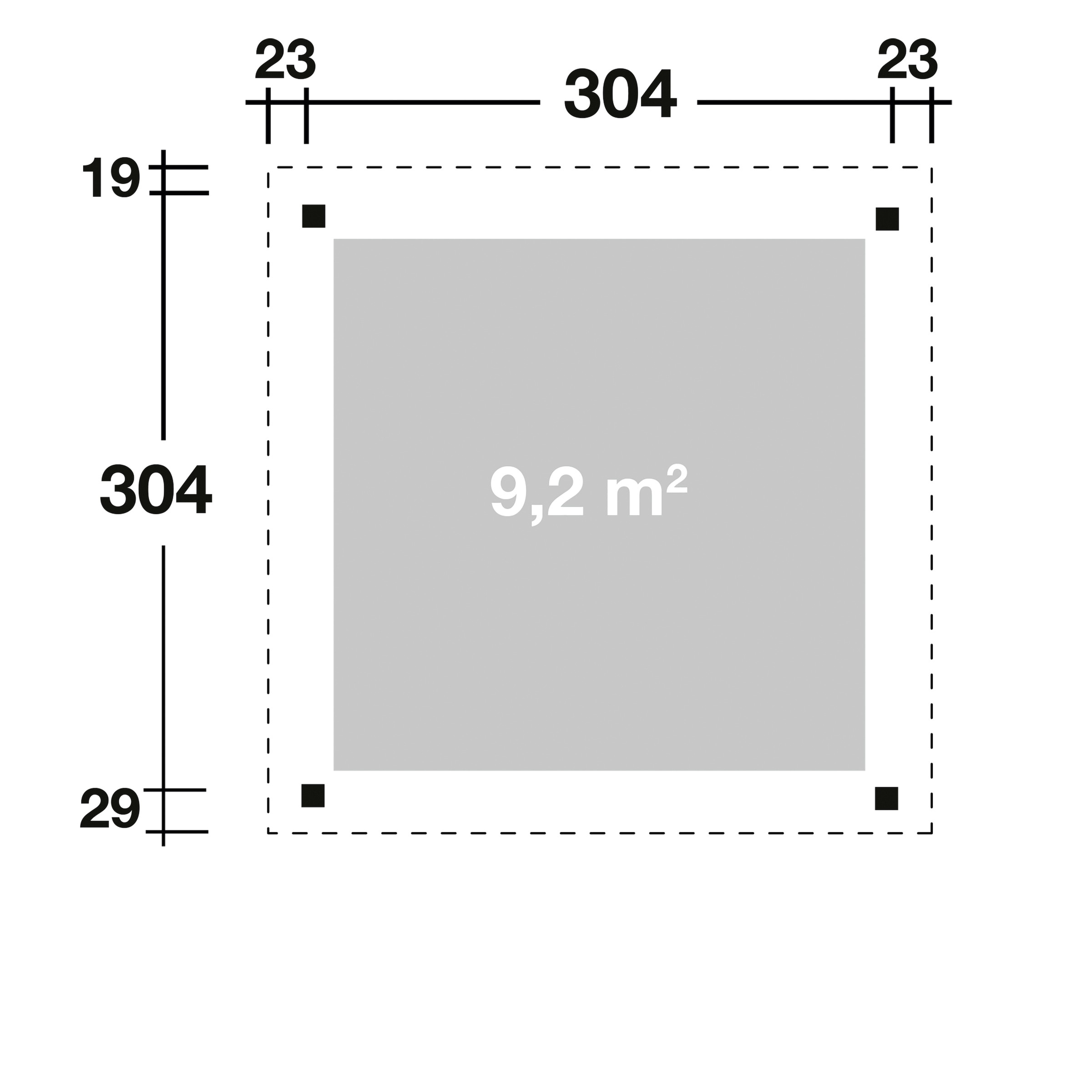 Wolff Holzpavillon »Elba«, BxT: 350x352 cm, Grundbauset