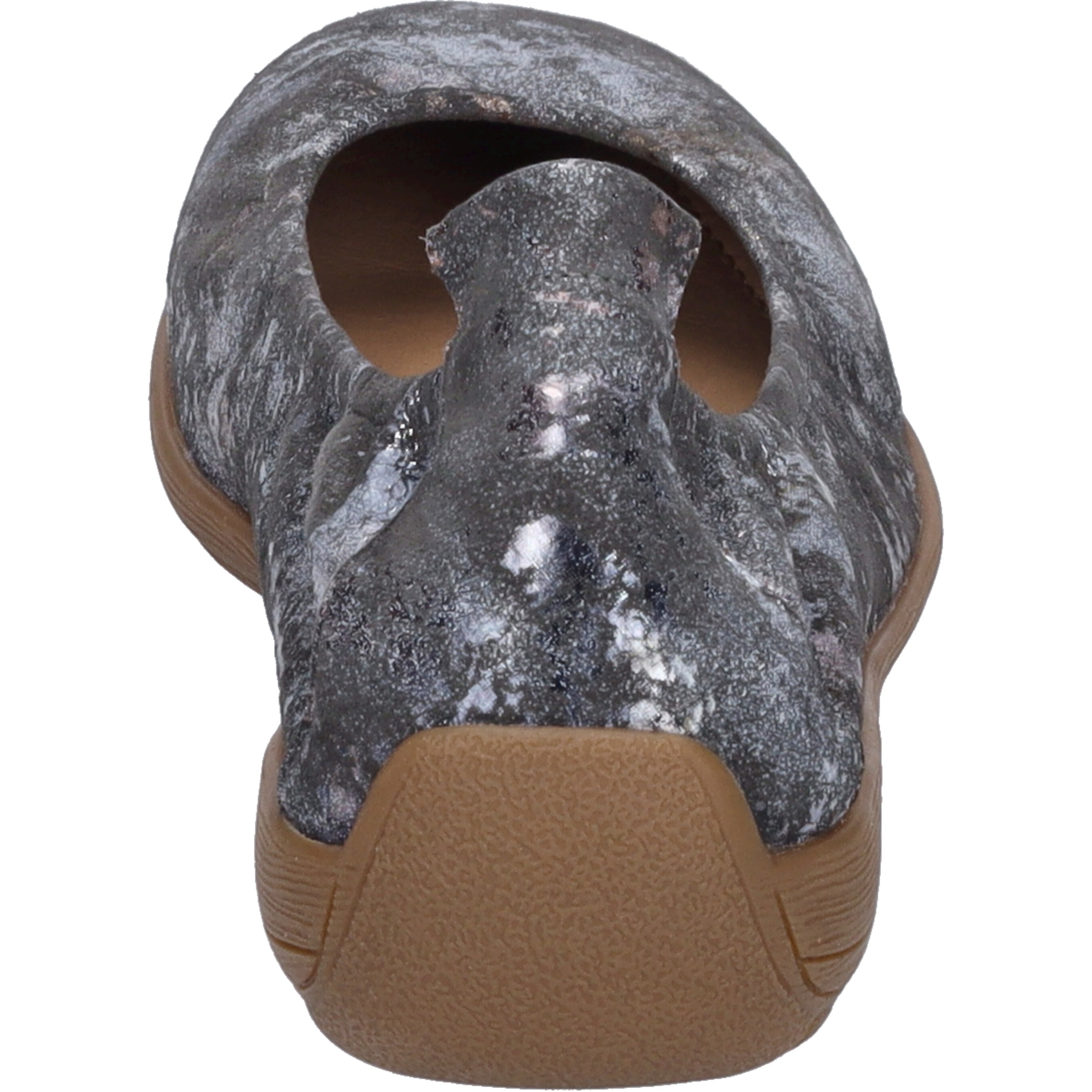 Ballerina JOSEF SEIBEL "Fenja 01, anthrazit-multi", Damen, Gr. 38, grau (anthrazit, multi), Obermaterial: 100% Rindsleder Leather cow., Schuhe Ballerina 3