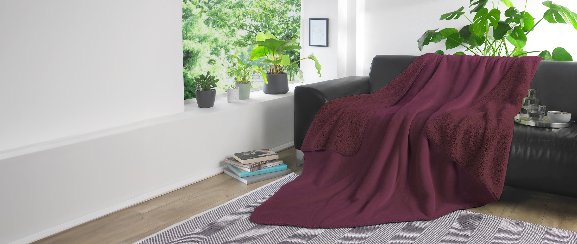 KiNZLER Wohndecke "Demi Flausch" mit Wendefunktion, weich & kuschelig günstig online kaufen