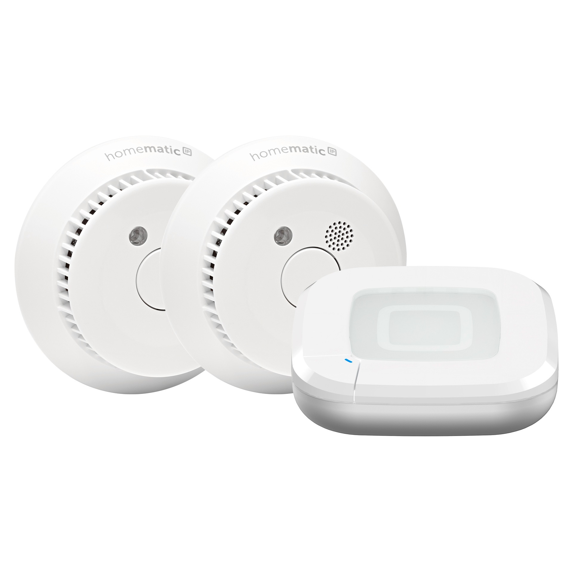 HOMEMATIC IP Smart-Home-Station "Starter Set Rauchwarnmelder", weiß, B:15,9cm H:14,8cm T:32,5cm, Smart-Home-Stationen - Einheitsgröße