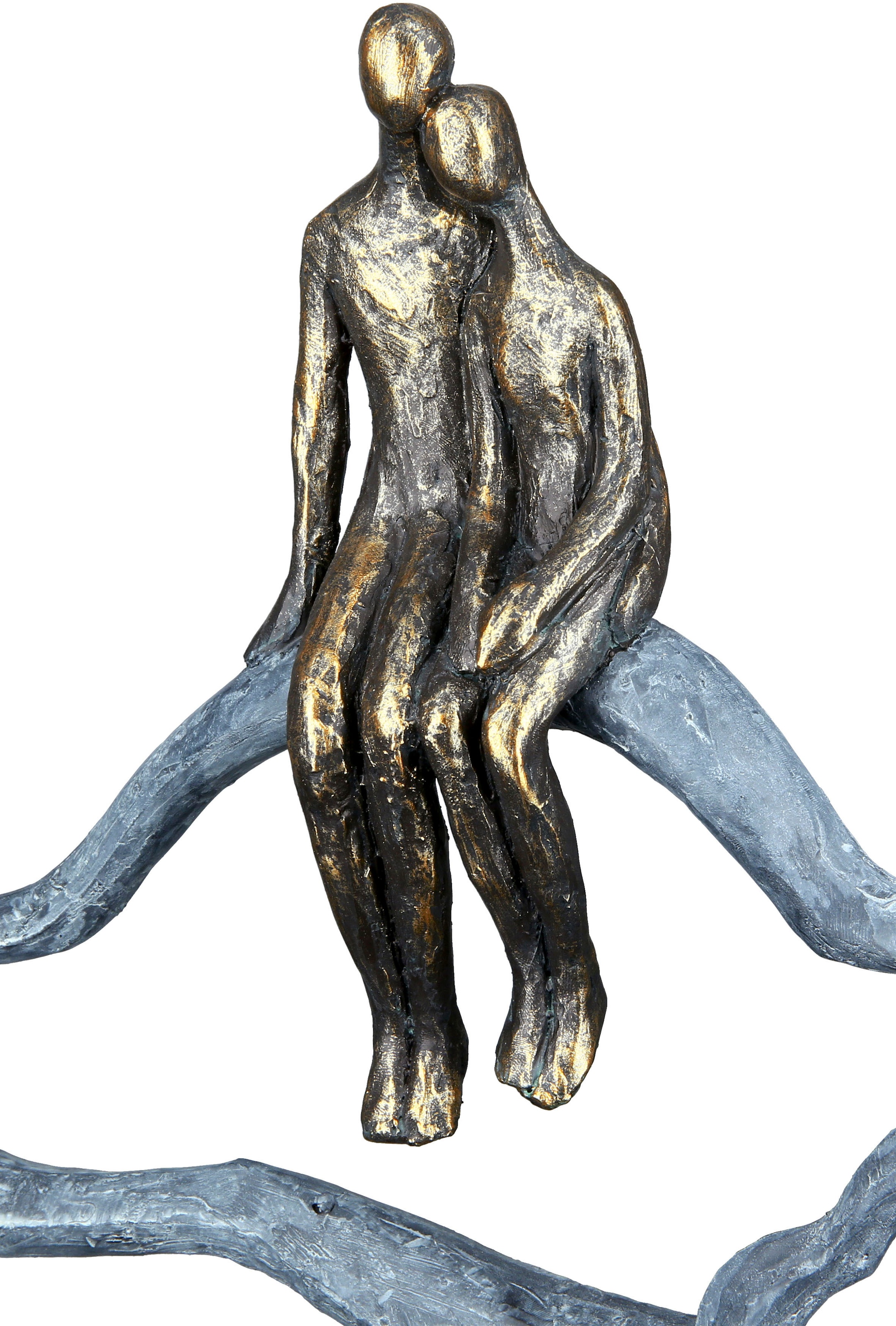 Casablanca by Gilde Dekofigur »Skulptur Lovecloud, bronzefarben/grau«, grau
