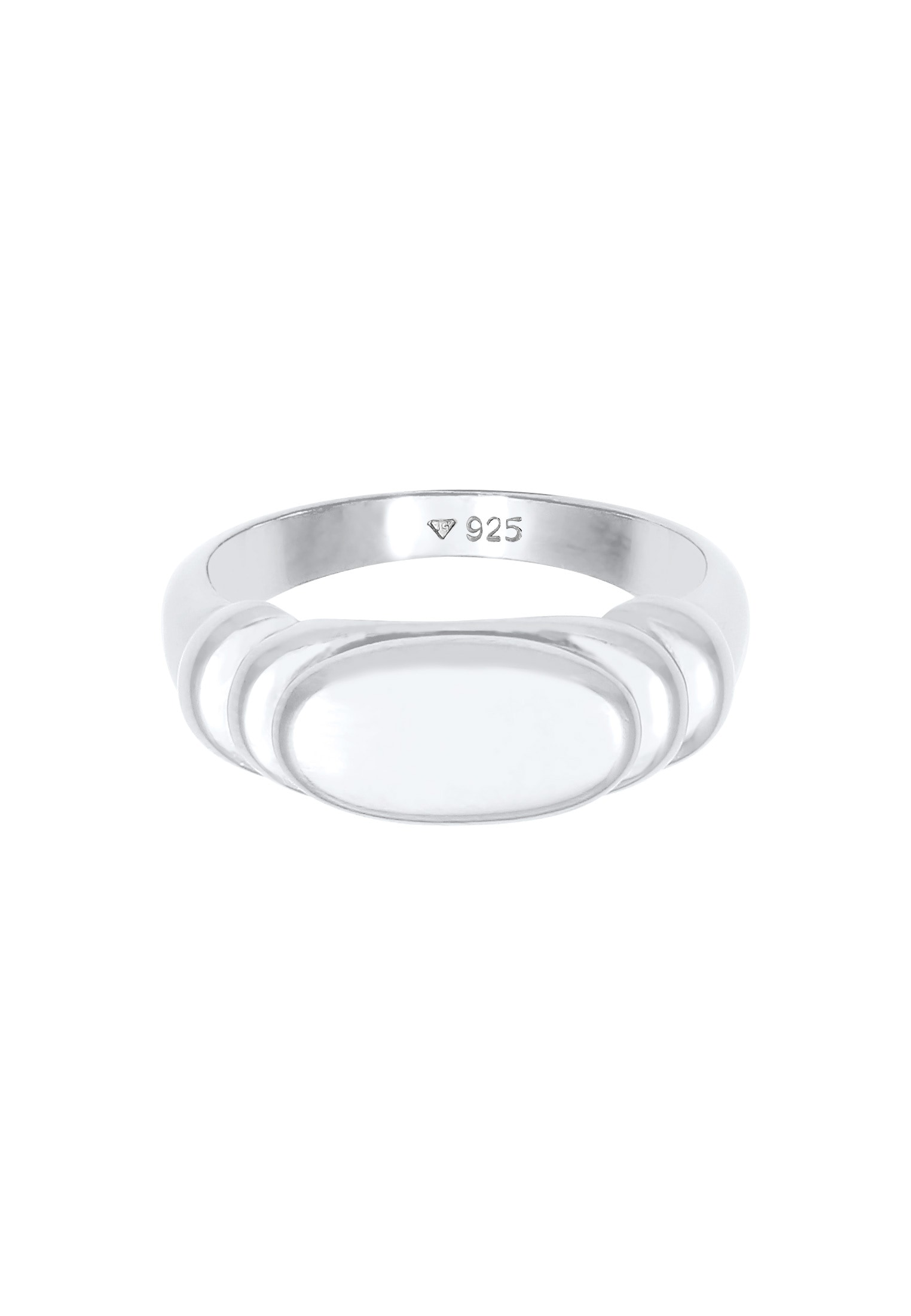 Elli Siegelring »Ring Siegelring Oval Klassik 925 Silber«