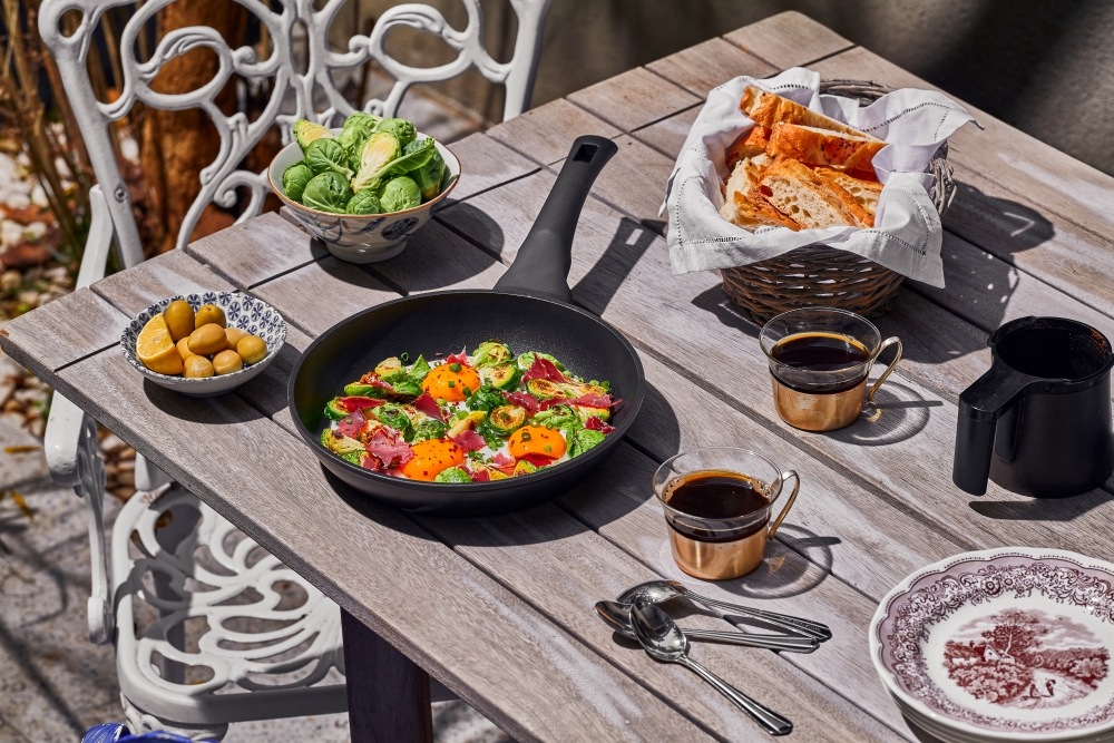 RESTO Kitchenware Pfannen-Set »Sagitta, antihaftbeschichtet und spülmaschinenfest«, Aluminium, (Set, 3 tlg., 1x Bratpfanne Ø 20, 1x Bratpfanne Ø 24, 1x Bratpfanne Ø 28), für alle Herdarten geeignet, auch Induktion