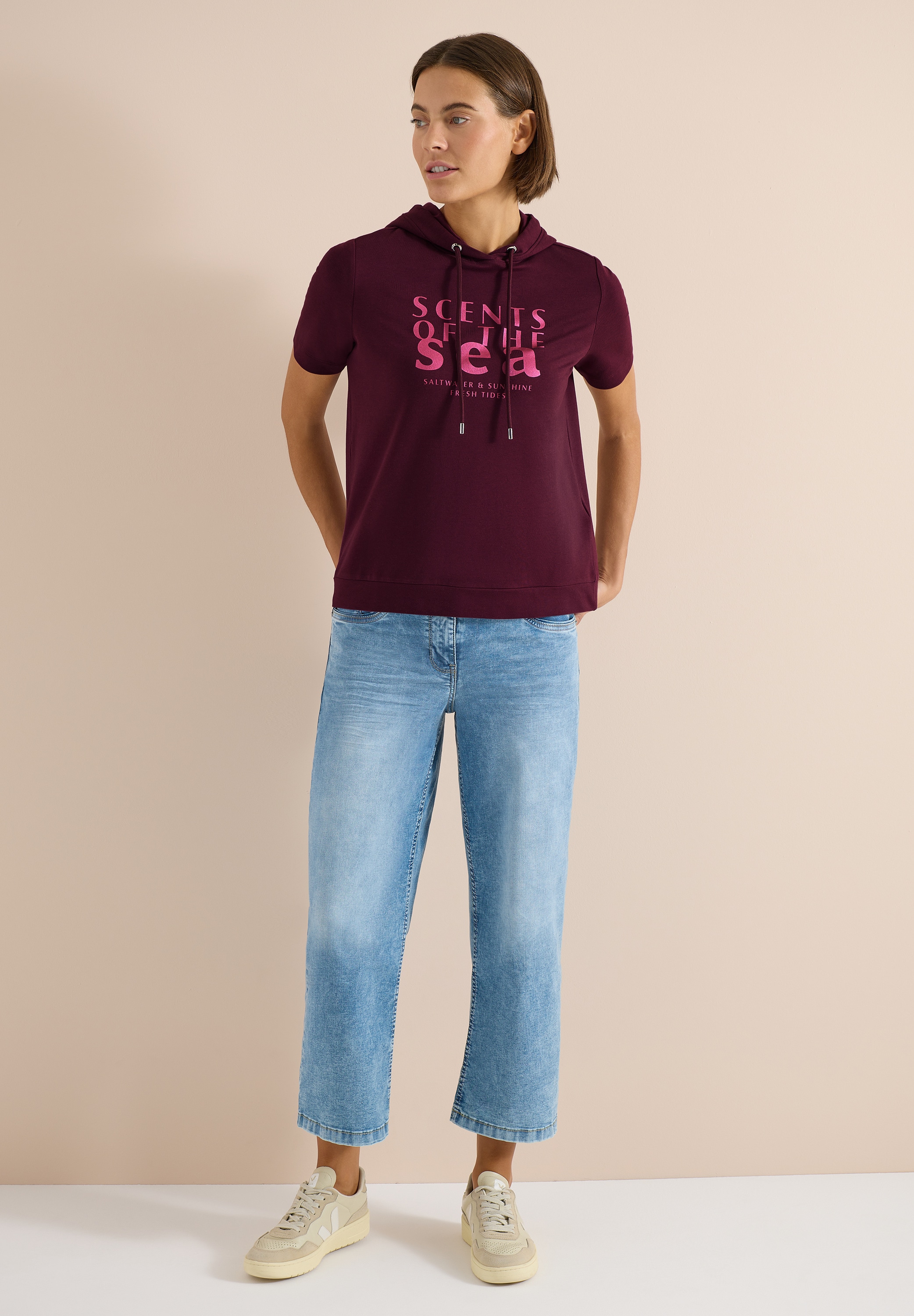 Cecil Kapuzenshirt mit Kapuze mit Tunnelzugband