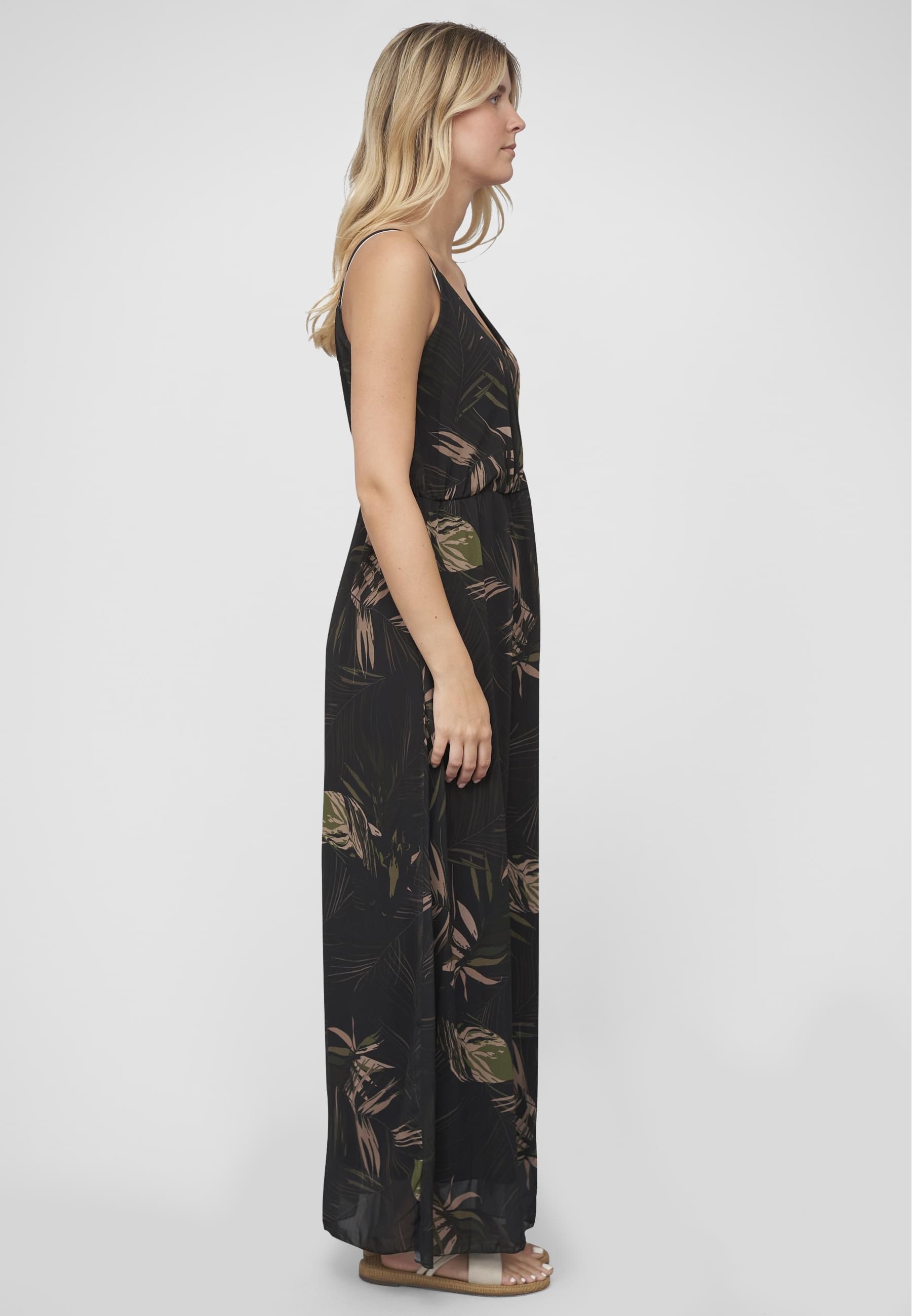 CLOUD 5IVE Shirtkleid »CLOUD 5IVE 2-Layered Maxi-Dress Tropical Print« 1 Stk. tlg.