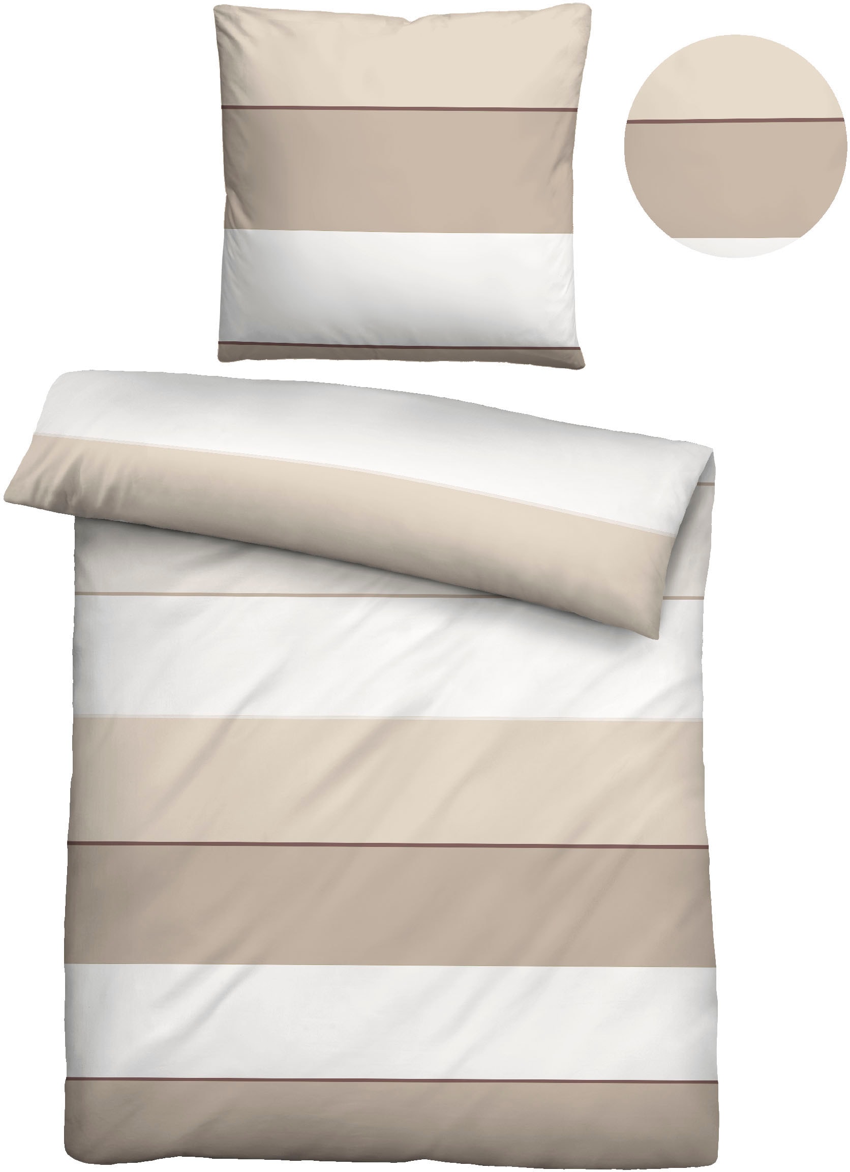 Biberna Bettwäsche "Antonia" 2 Stk. feiner Glanz + weicher Griff, pflegelei günstig online kaufen