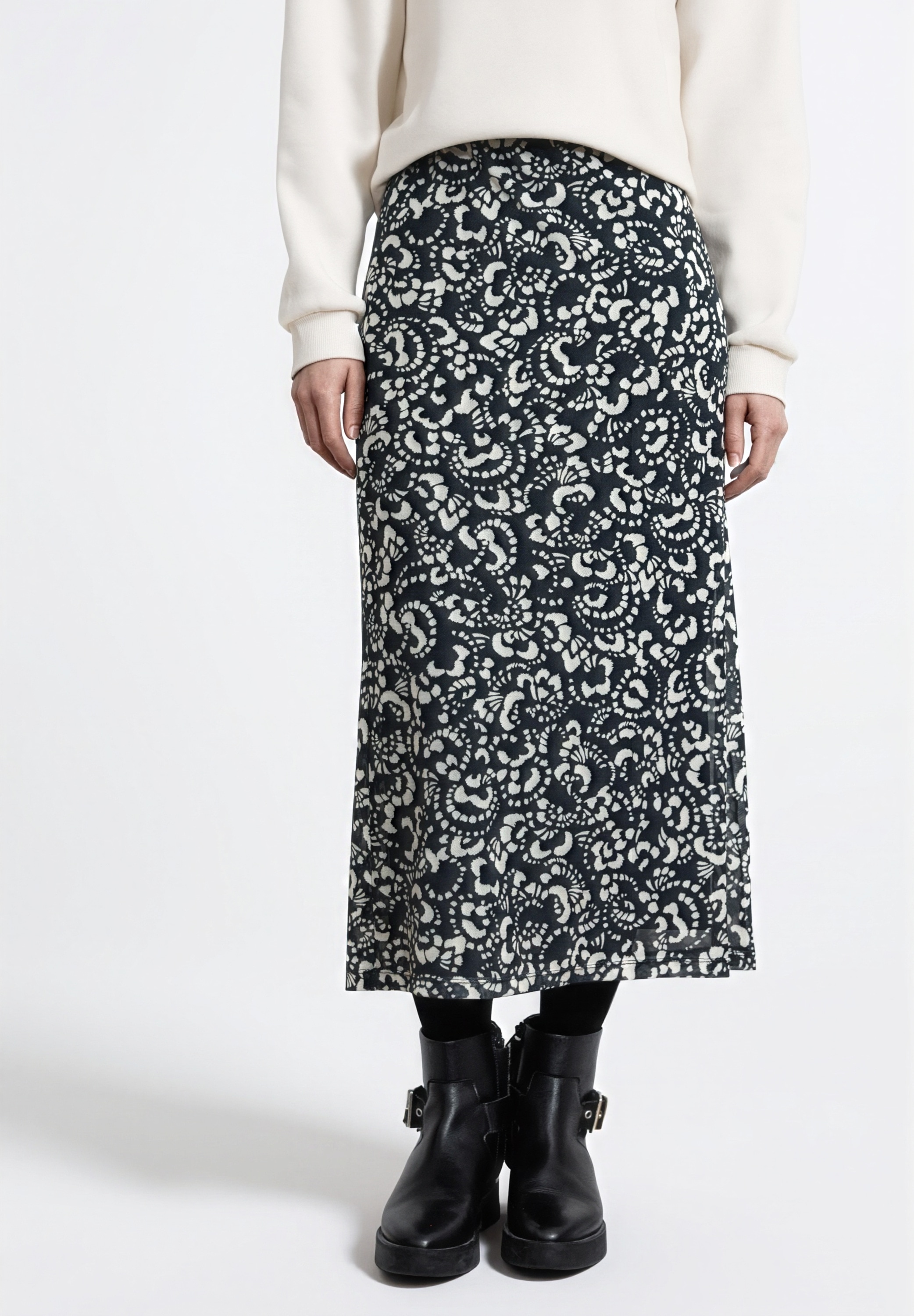 STREET ONE STUDIO Maxirock mit Grafikmuster günstig online kaufen