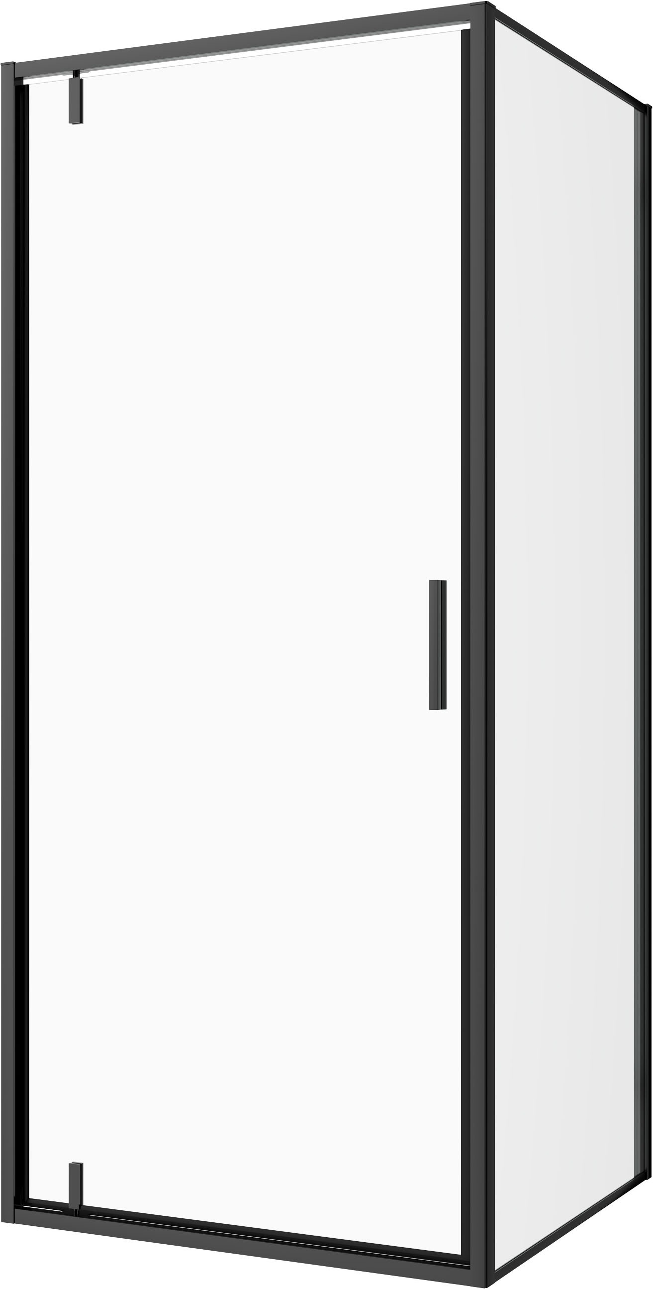 Sanotechnik Dusch-Schwingtür »Sanotechnik SlimLine Schwenktür schwarz« Easy Clean Beschichtung
