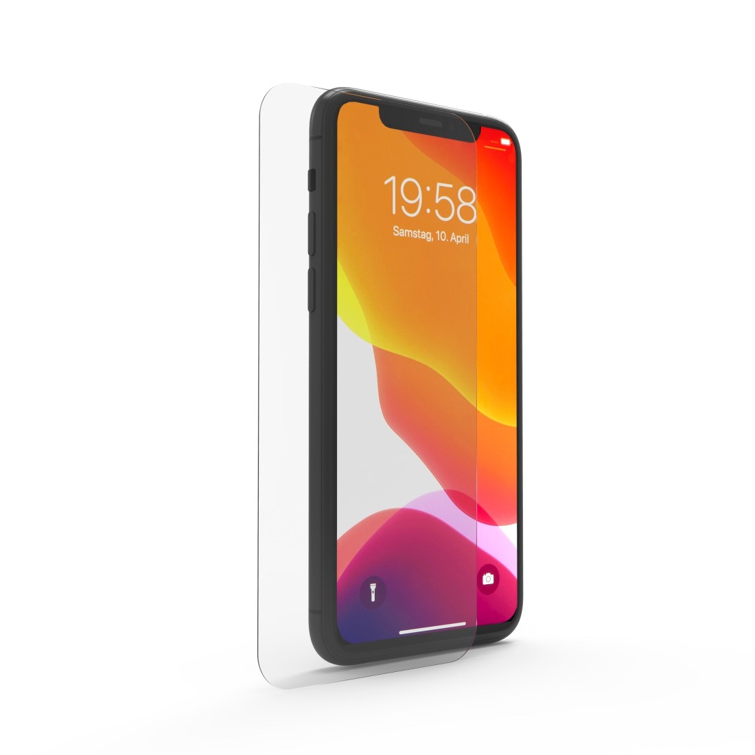 Hama Displayschutzglas »Displayschutz für iPhone 11 (Panzerglas, ultraklar, Montagehilfe)«, für Apple iPhone 11
